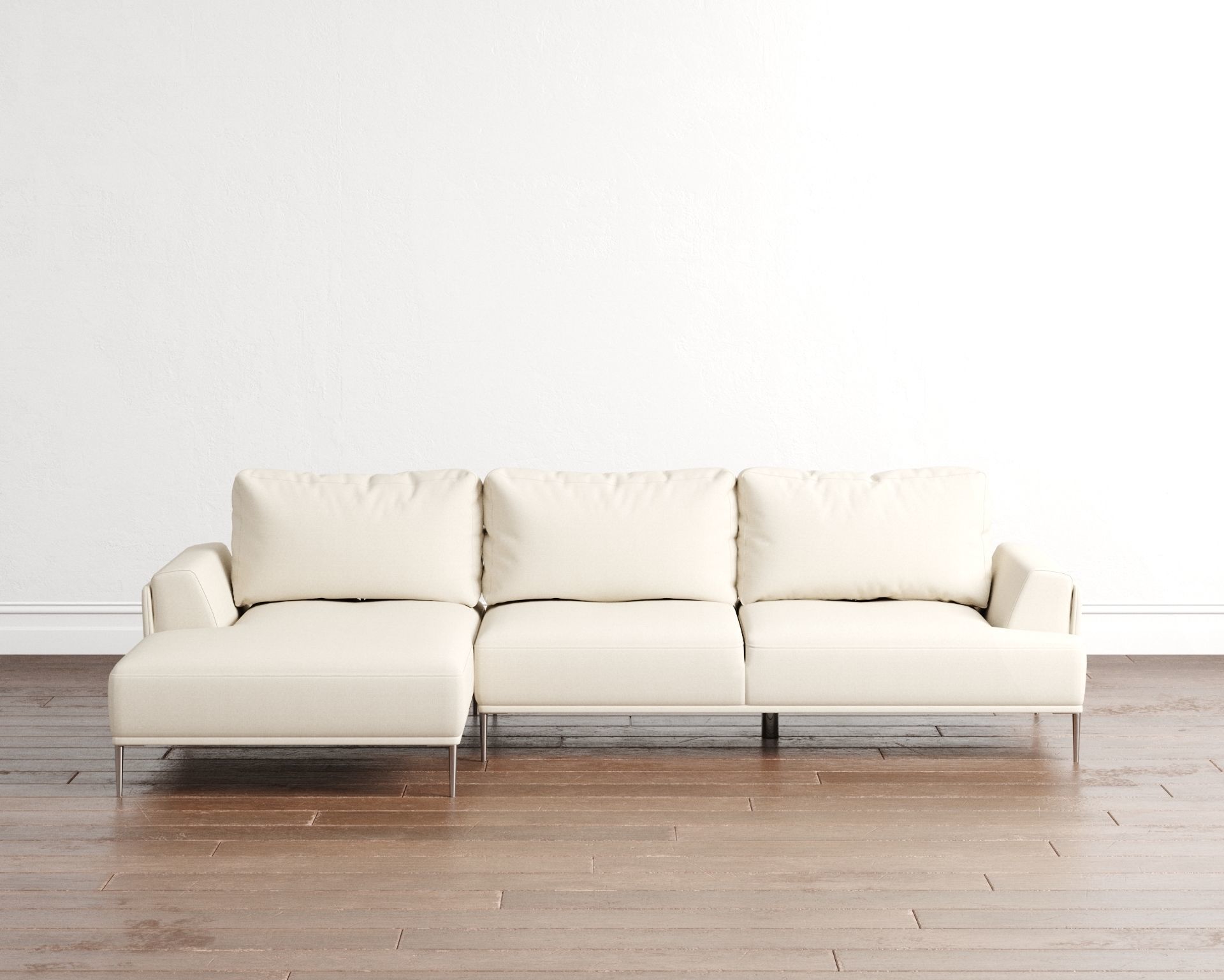 Couch 2 leather sectional sofa 3D model_2