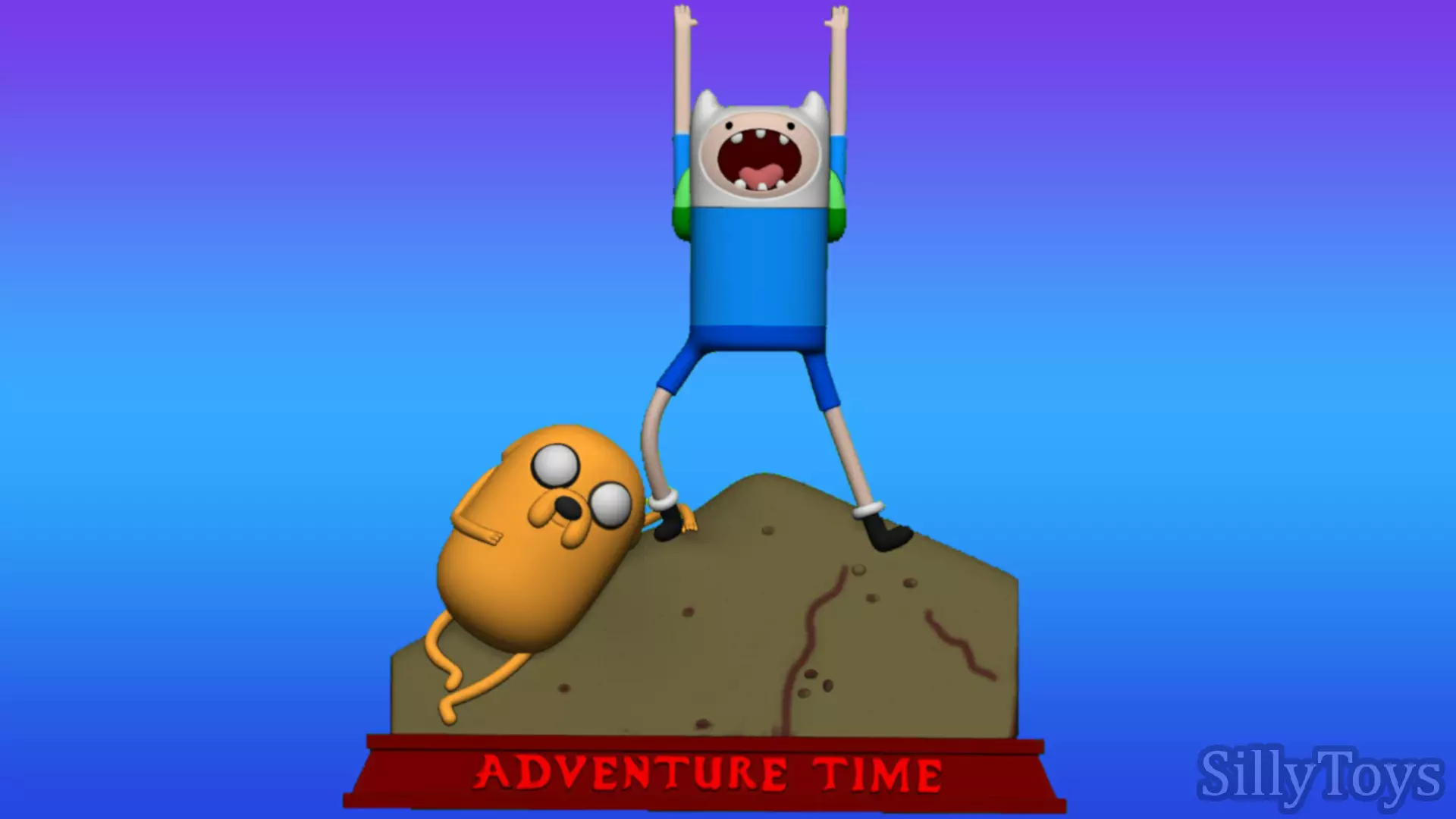 Adventure Time Opening Diorama 3D print model_0
