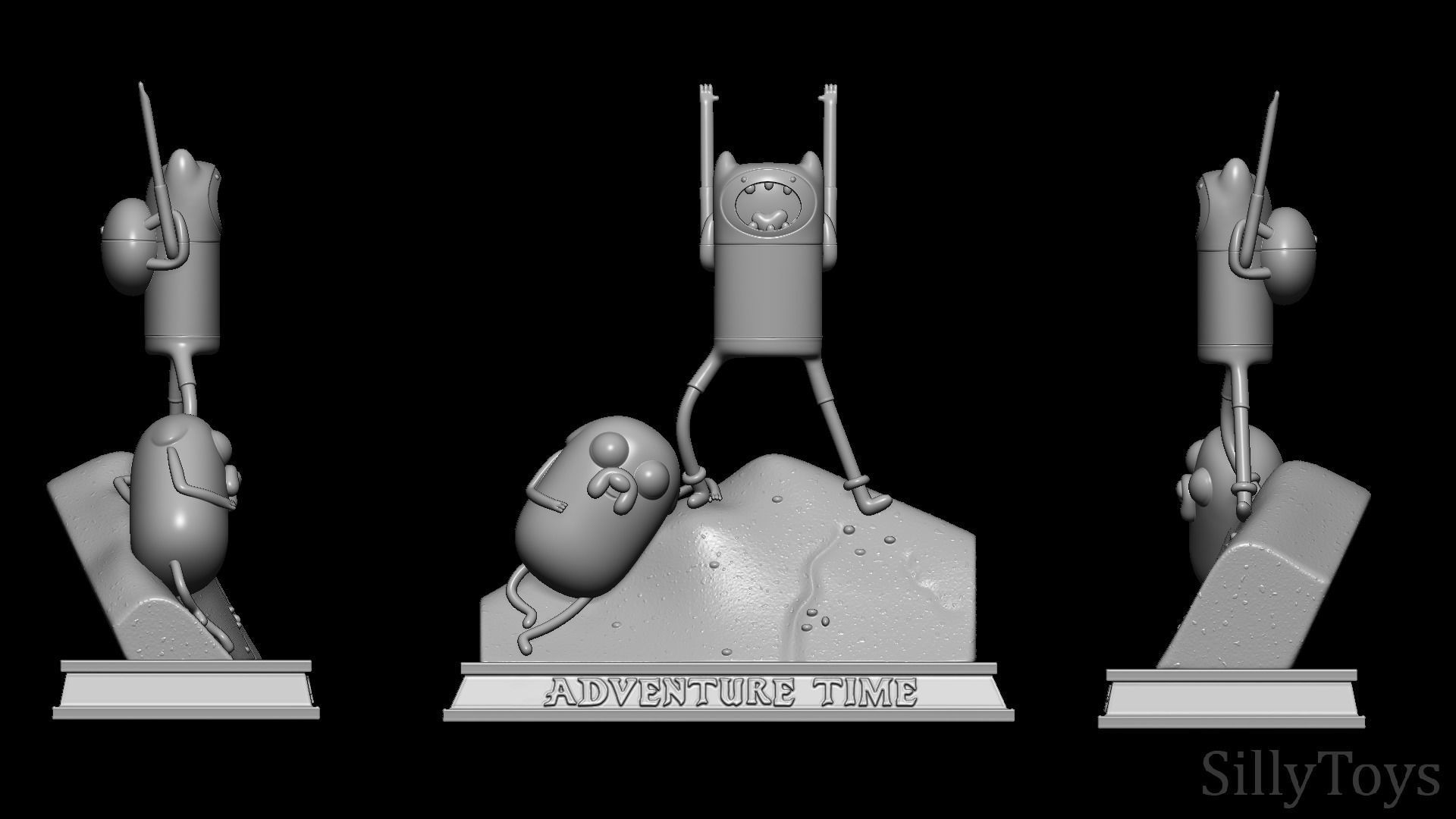 Adventure Time Opening Diorama 3D print model_6
