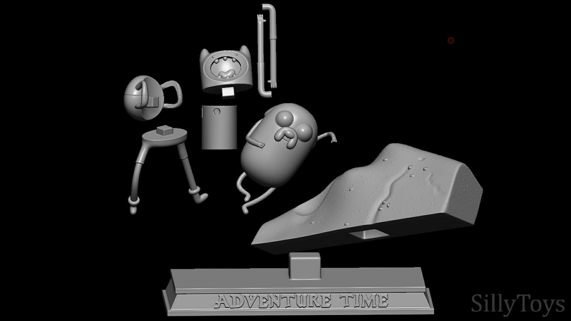 Adventure Time Opening Diorama 3D print model_8