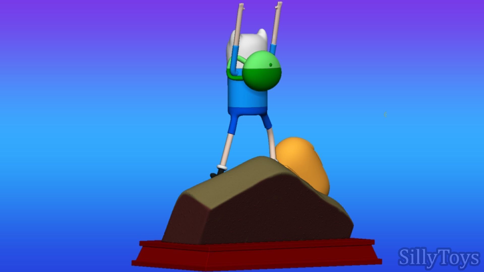 Adventure Time Opening Diorama 3D print model_4