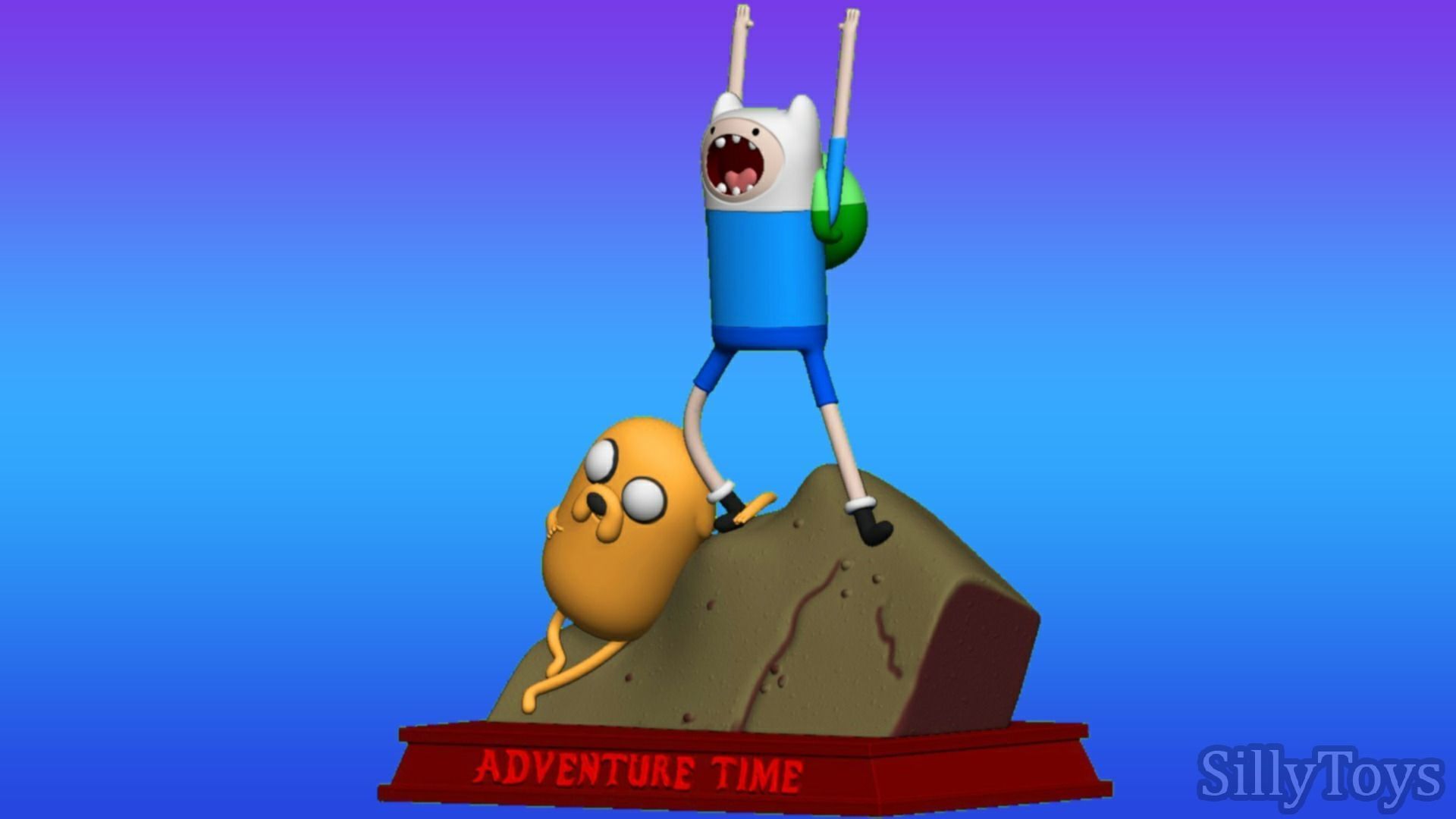 Adventure Time Opening Diorama 3D print model_2
