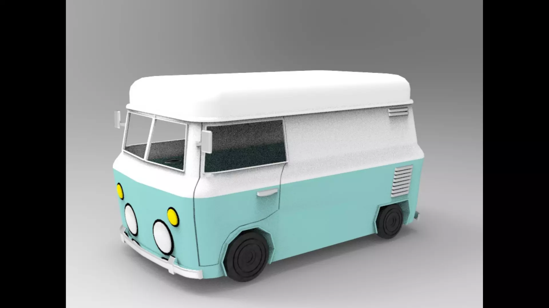 Mini Van Rendering 3D model Mini van VR / AR / low-poly | CGTrader