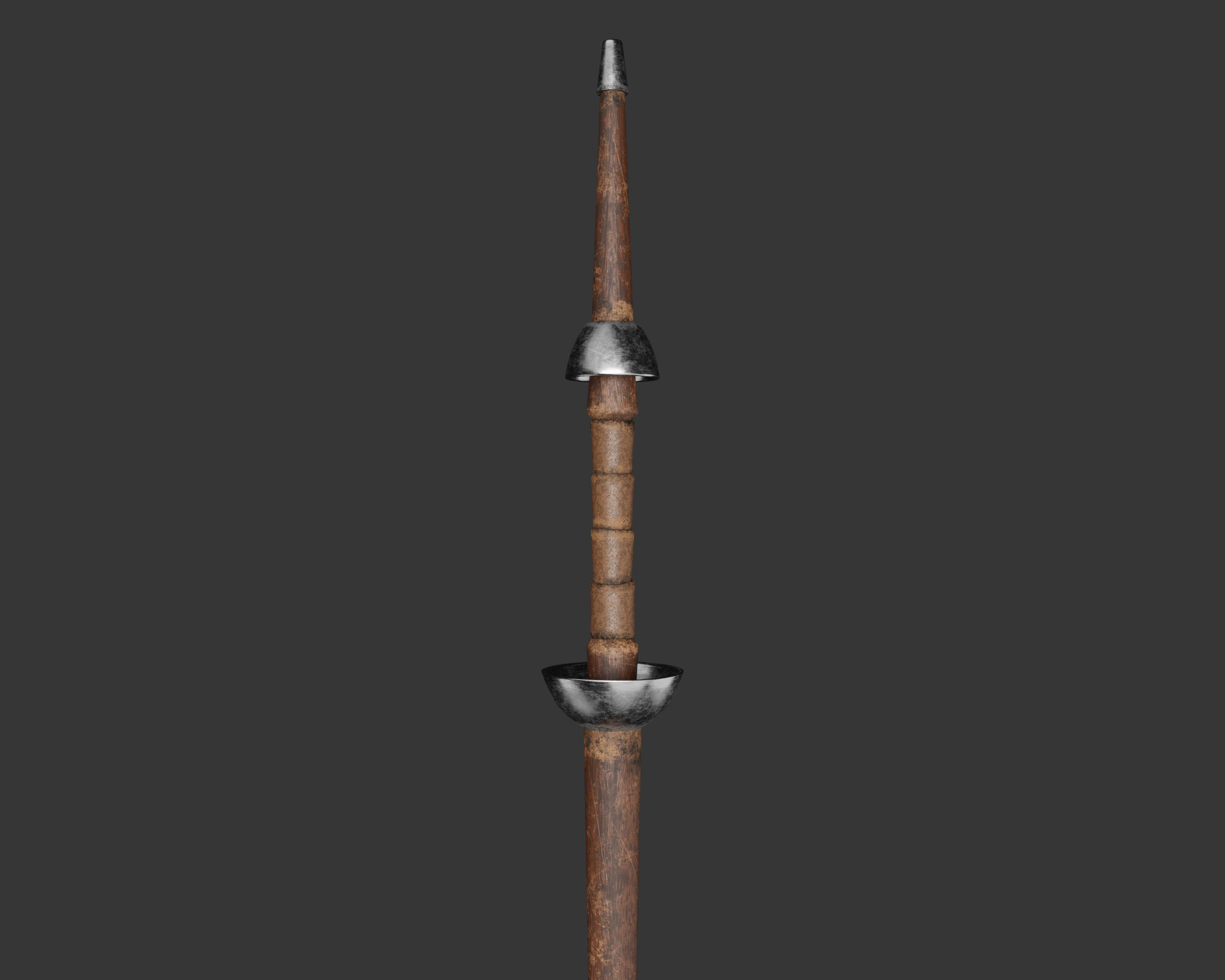 Medieval Common Weapon Lance Low-poly 3D model_6