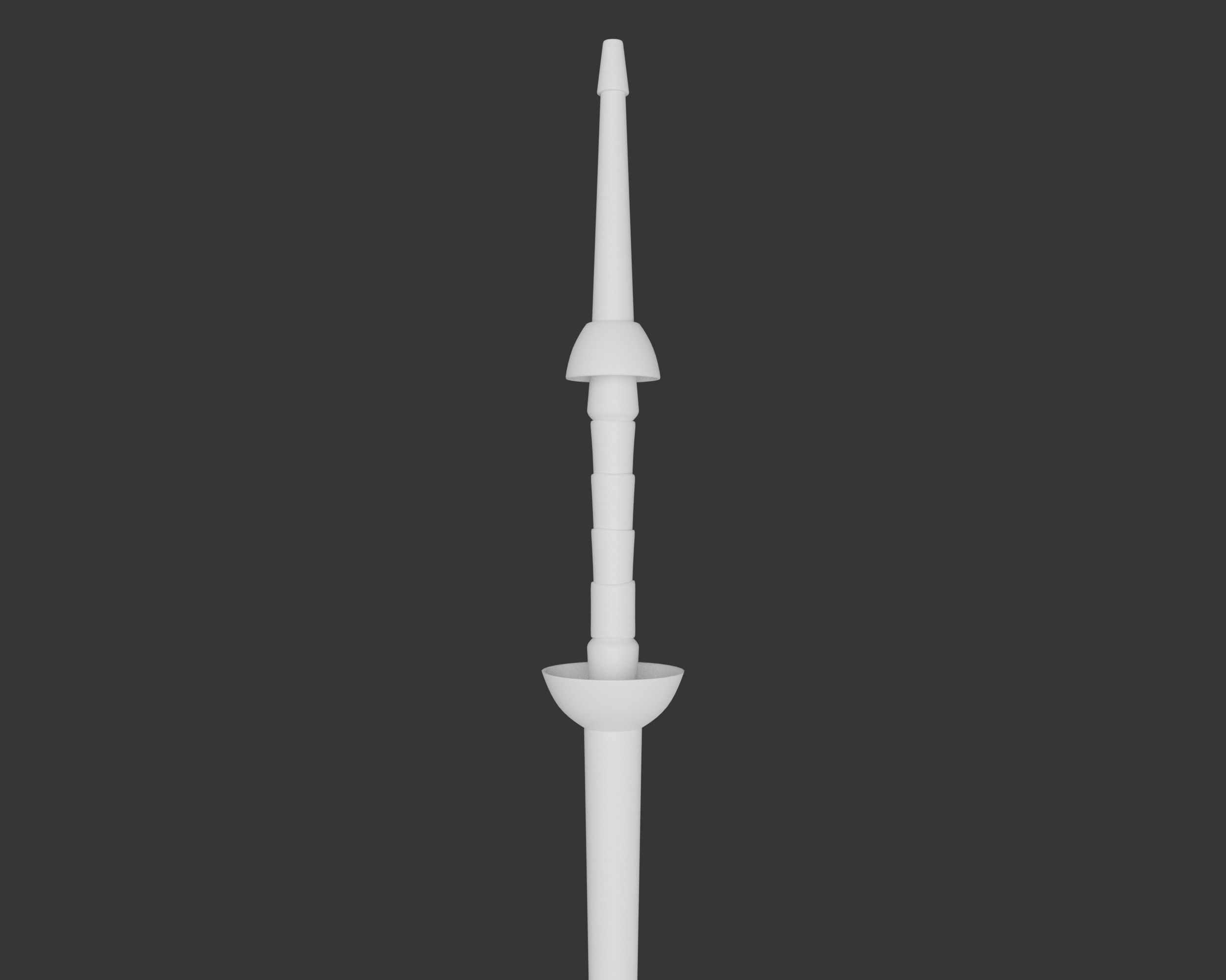 Medieval Common Weapon Lance Low-poly 3D model_7