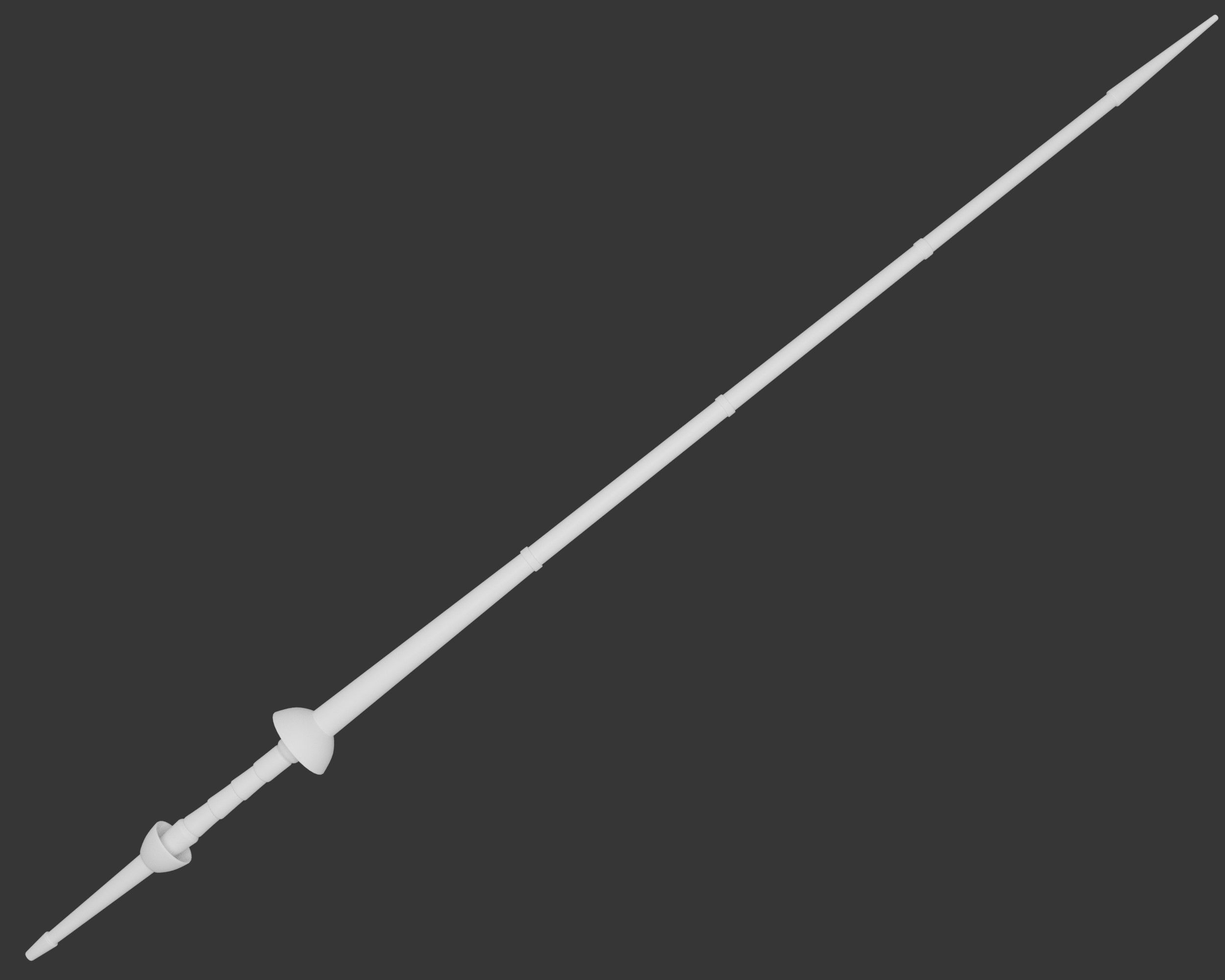 Medieval Common Weapon Lance Low-poly 3D model_4