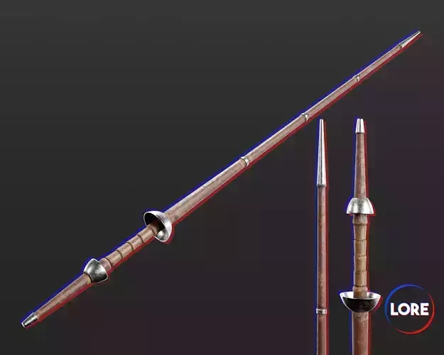 Medieval Common Weapon Lance Low-poly 3D model