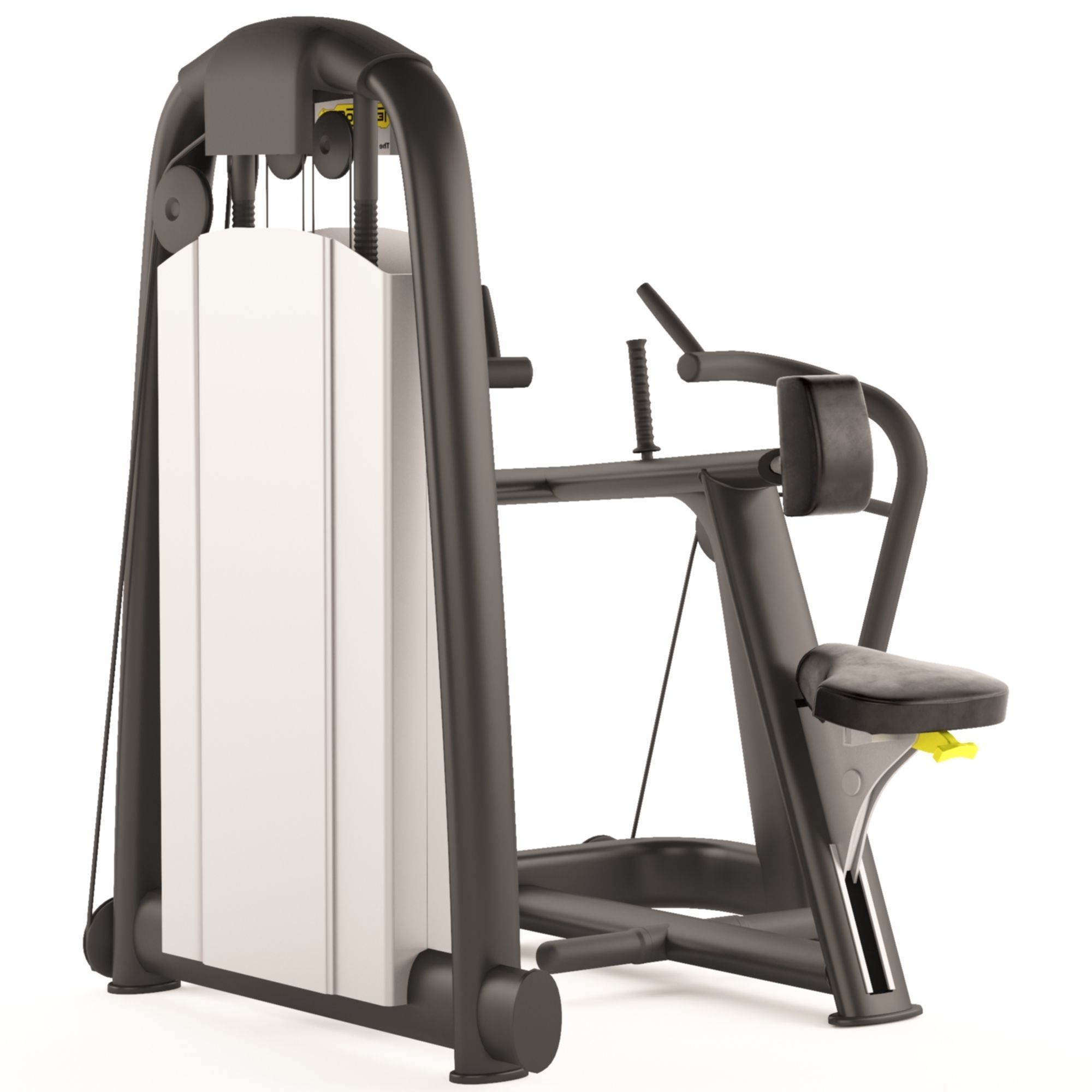 Technogym Gym back exercise machine 3D model_2