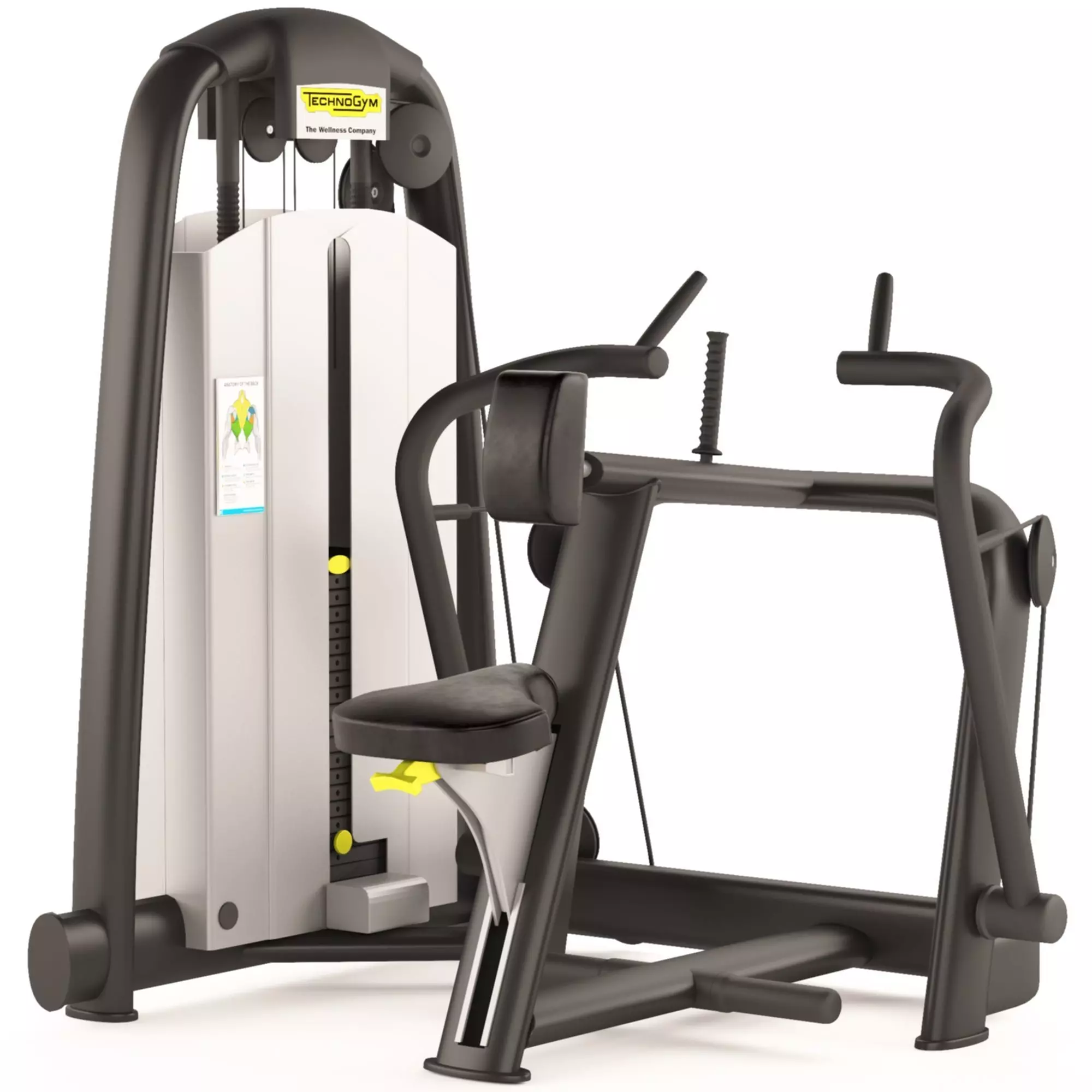 Technogym Gym back exercise machine 3D model_0