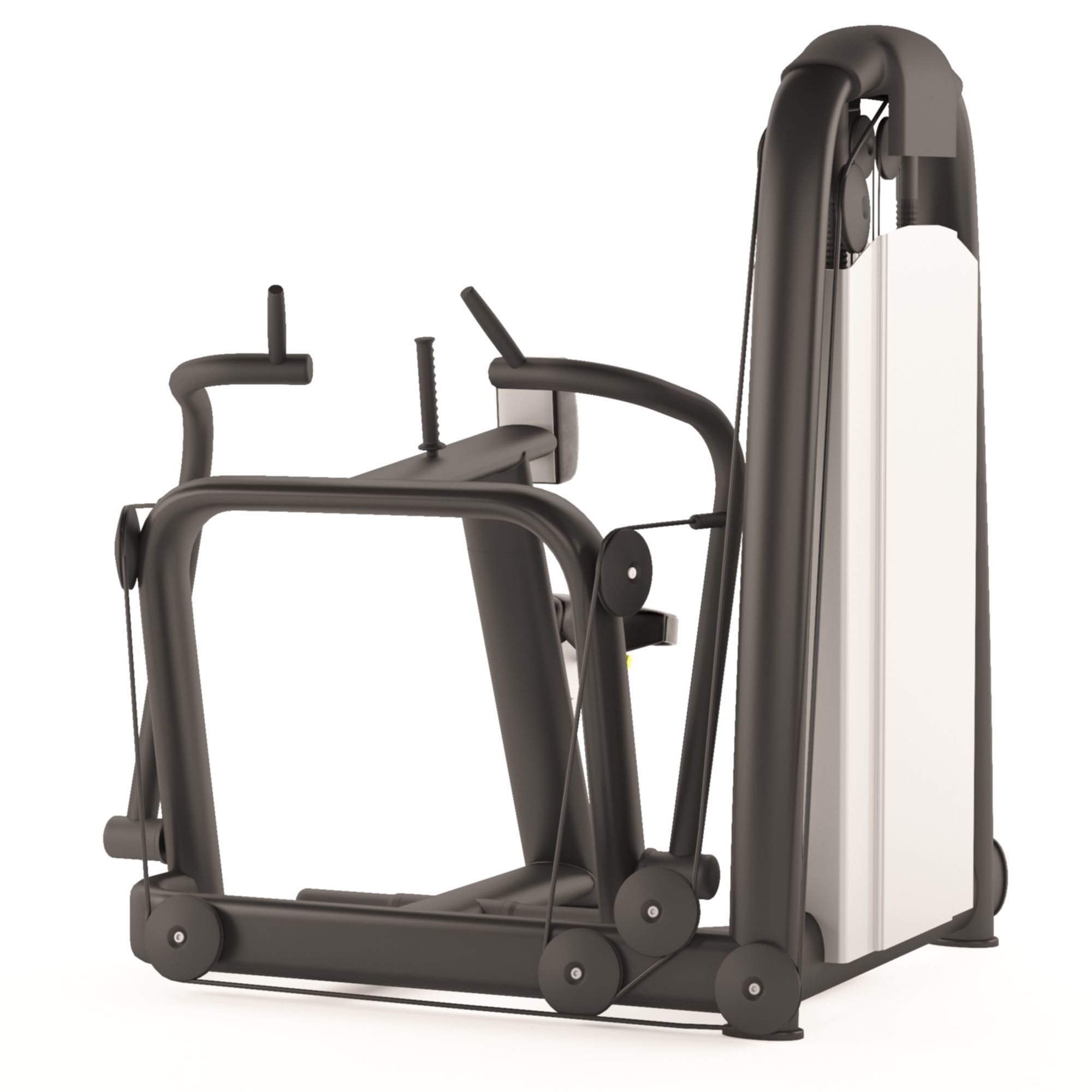 Technogym Gym back exercise machine 3D model_3