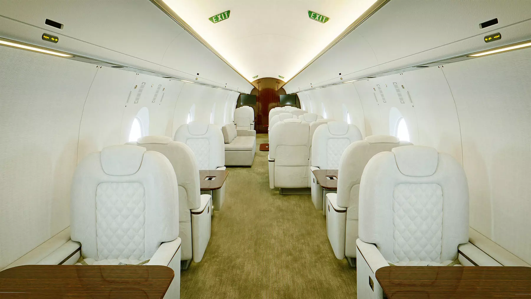 Jet Interior Low-poly 3D model_0