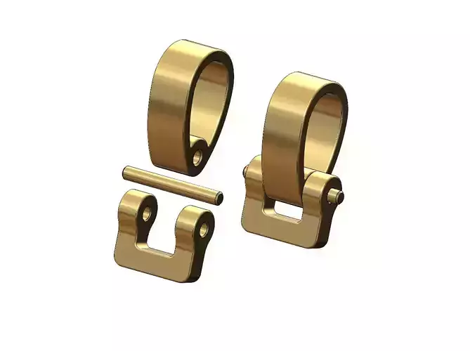 Simple bail link for chain sizes 3 4 5mm 3D print model