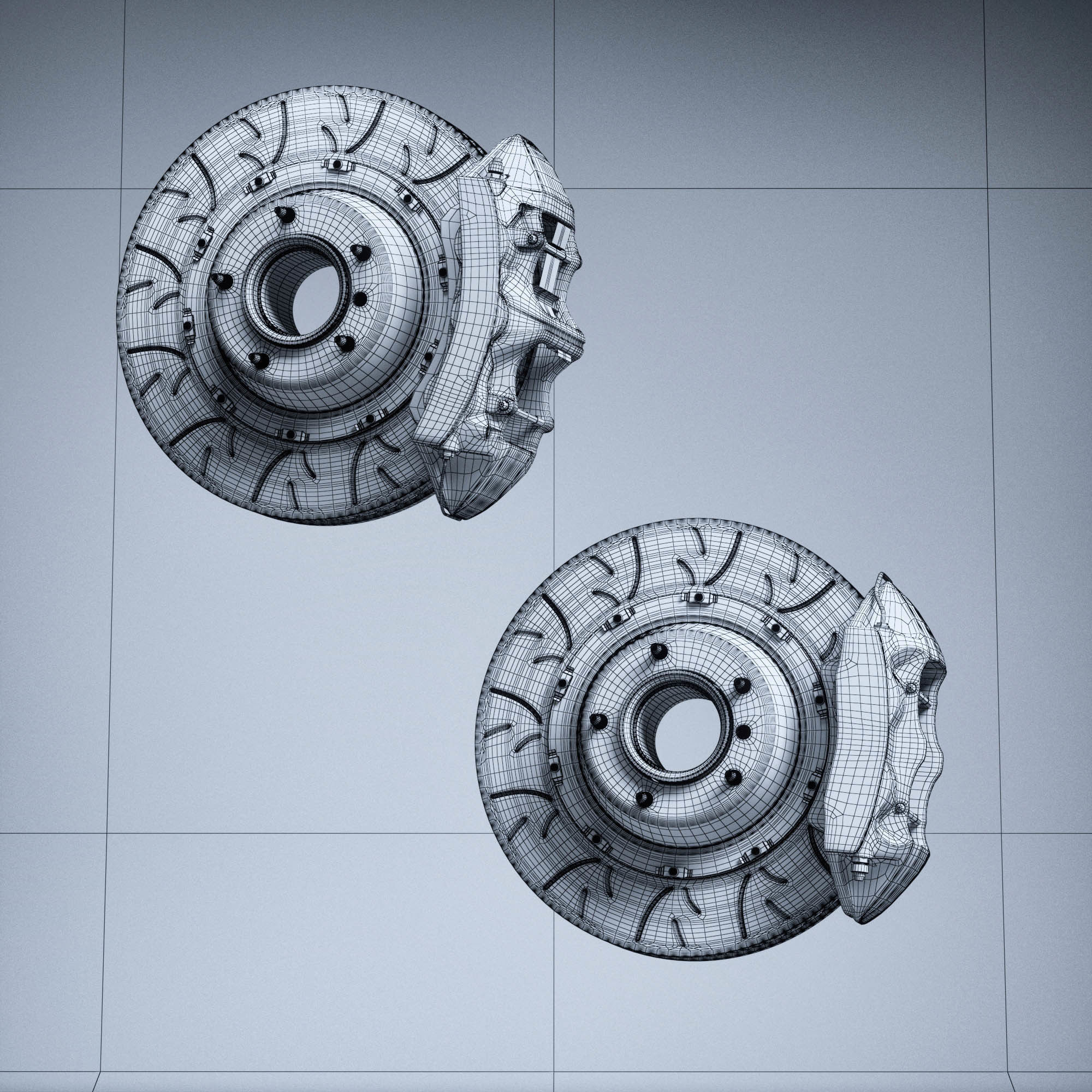 HIGH PERFORMANCE BIG BRAKE KIT  Low-poly 3D model_6