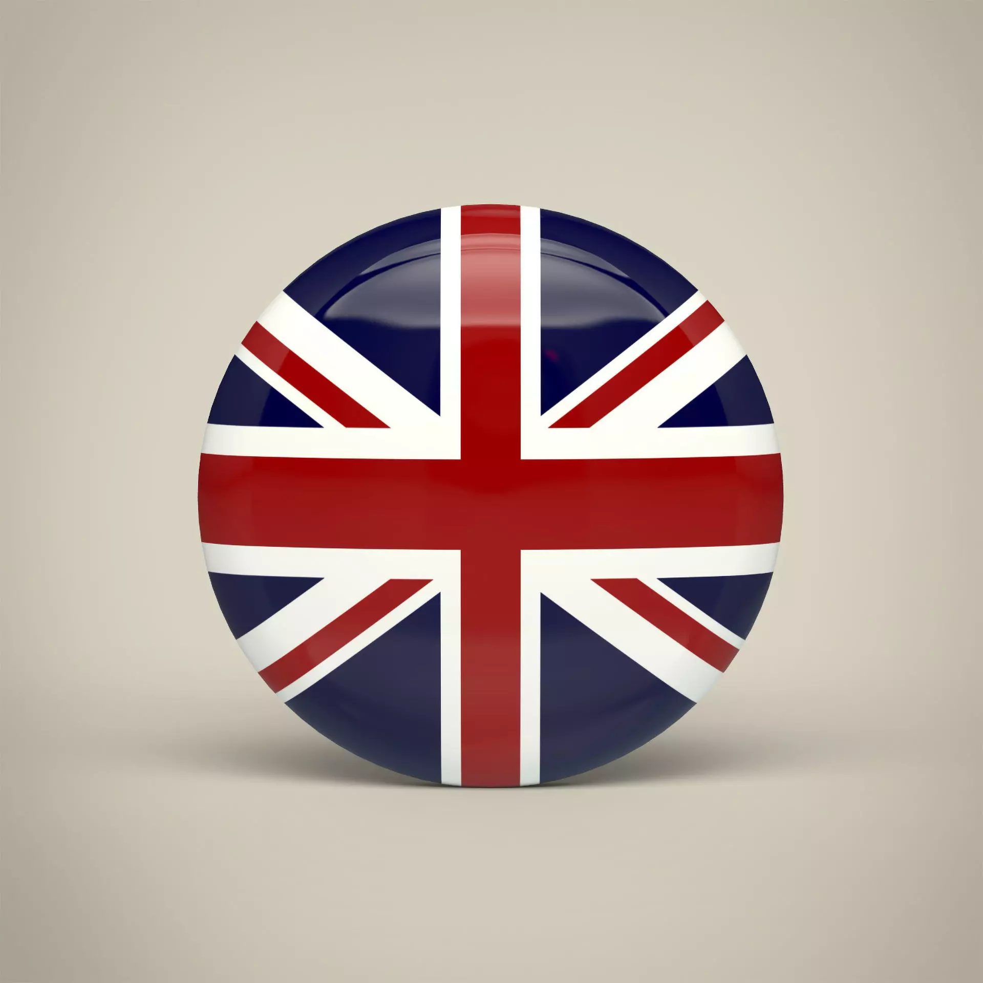 United Kingdom Badge Low-poly 3D model_0