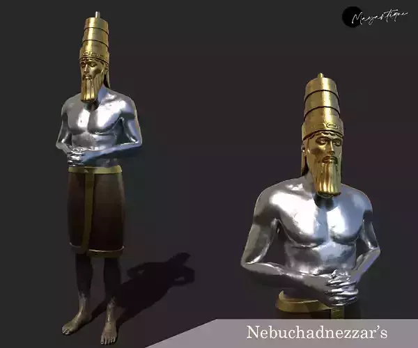 Nebuchadnezzar Dream Statue 3D model