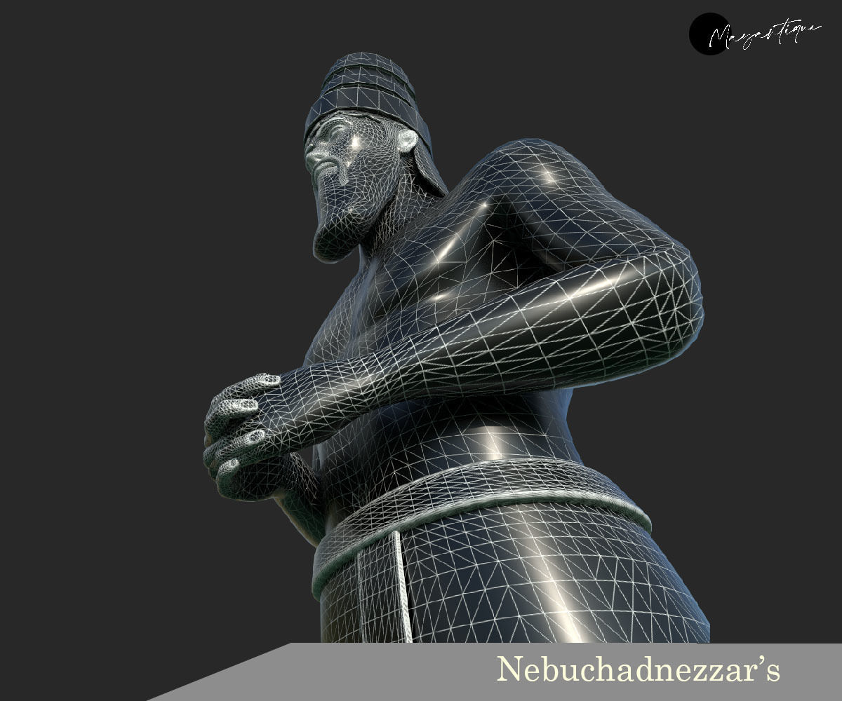 Nebuchadnezzar Dream Statue 3D model_5