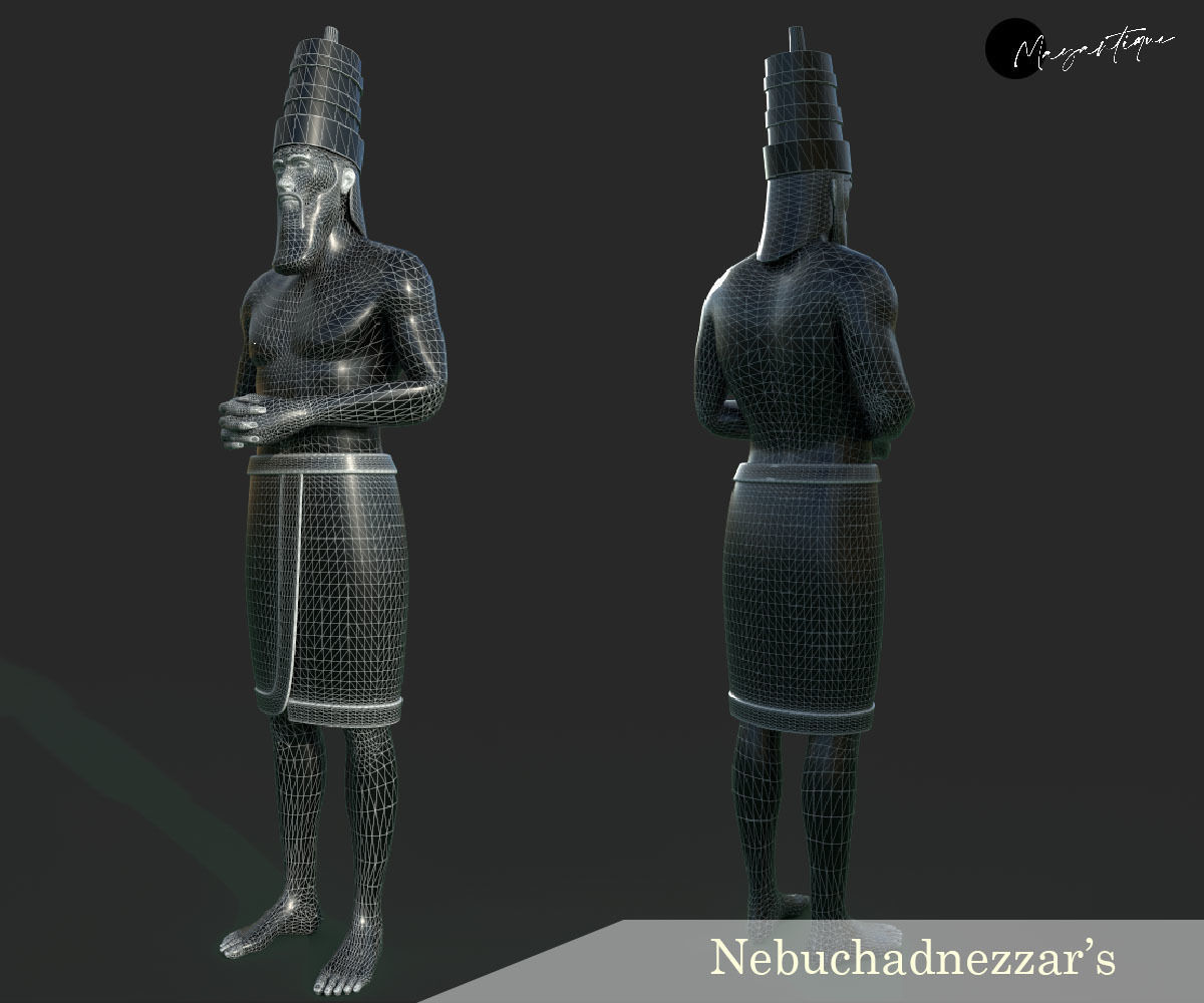 Nebuchadnezzar Dream Statue 3D model_4