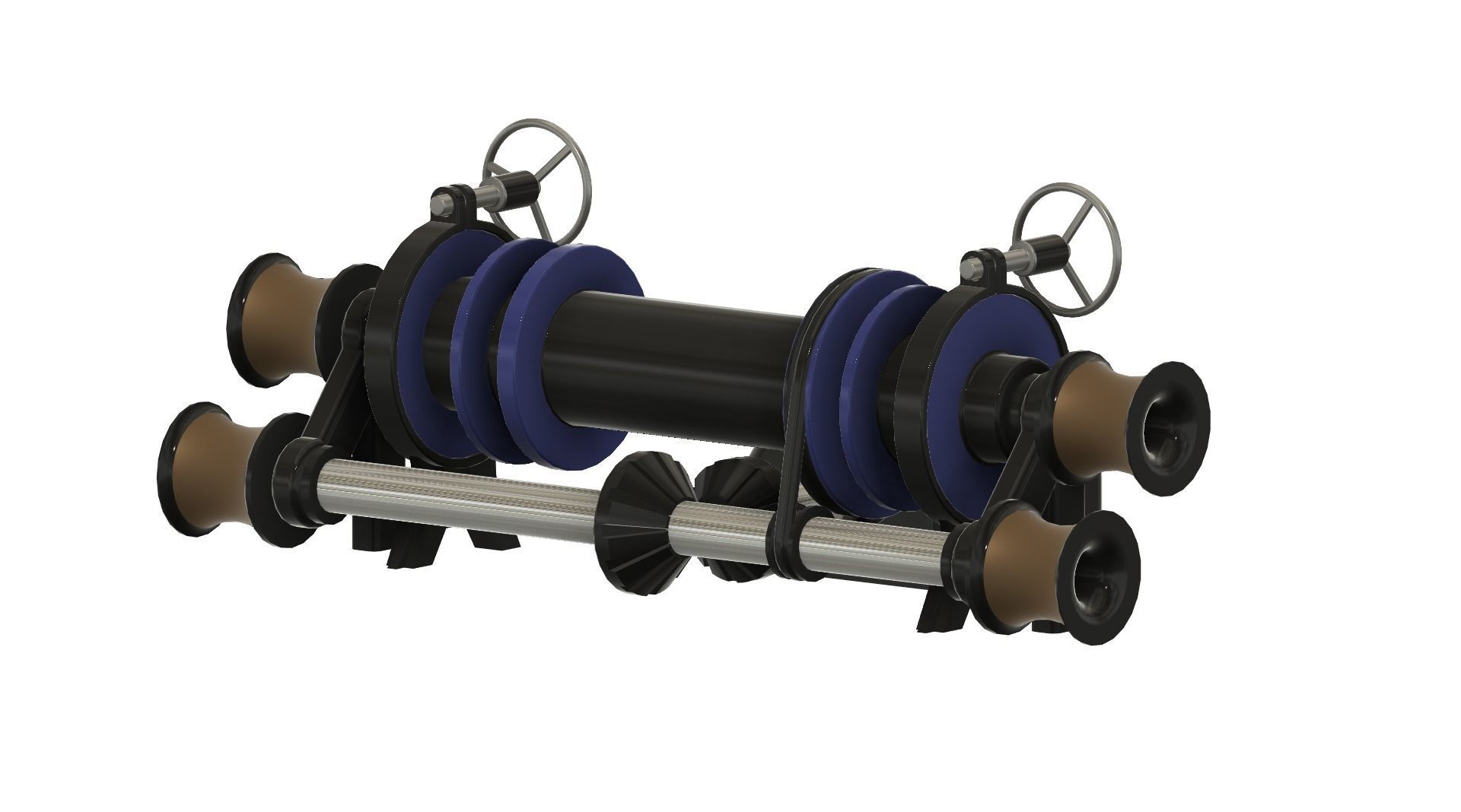 3d printable ship double mooring winch 3D print model_6