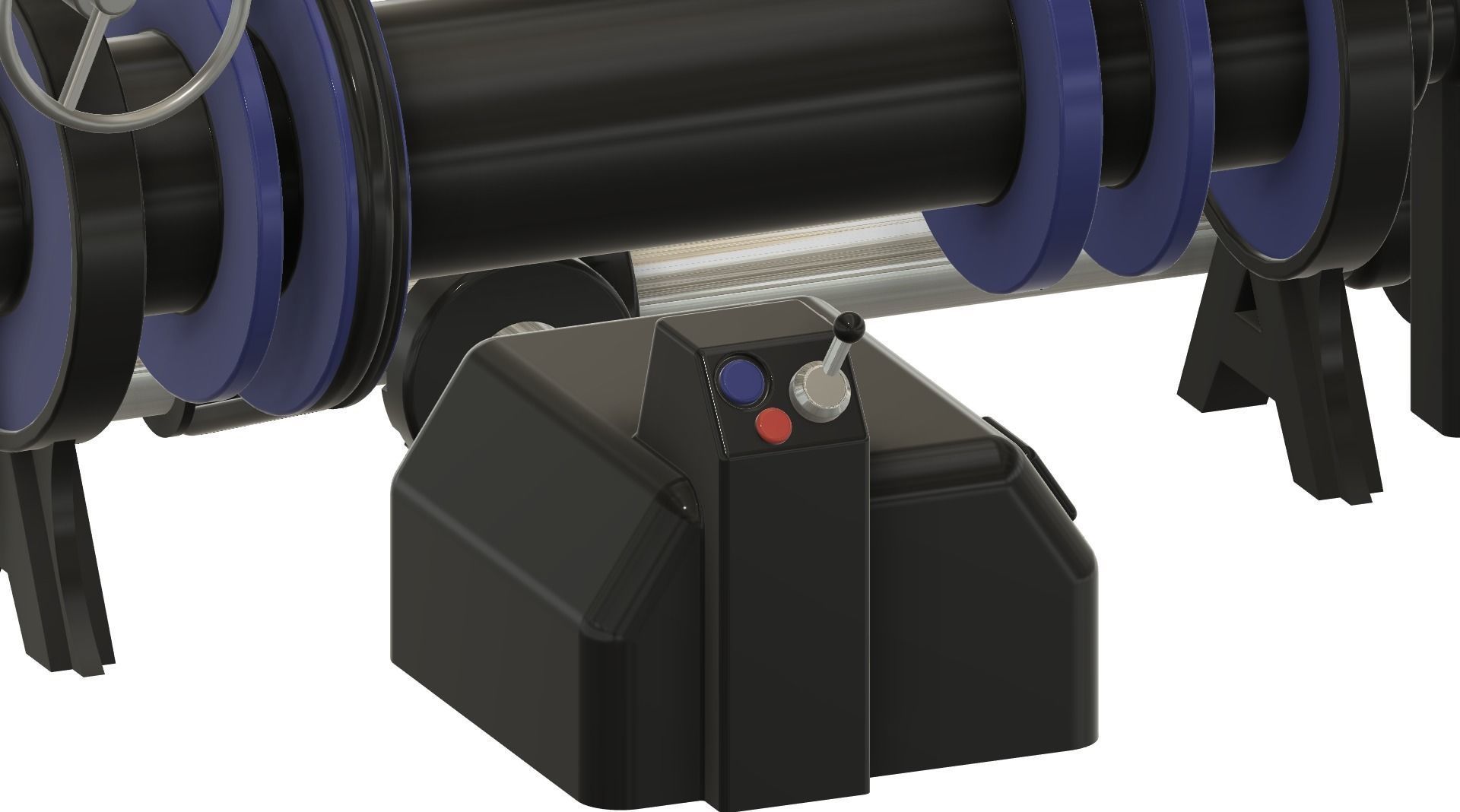 3d printable ship double mooring winch 3D print model_5