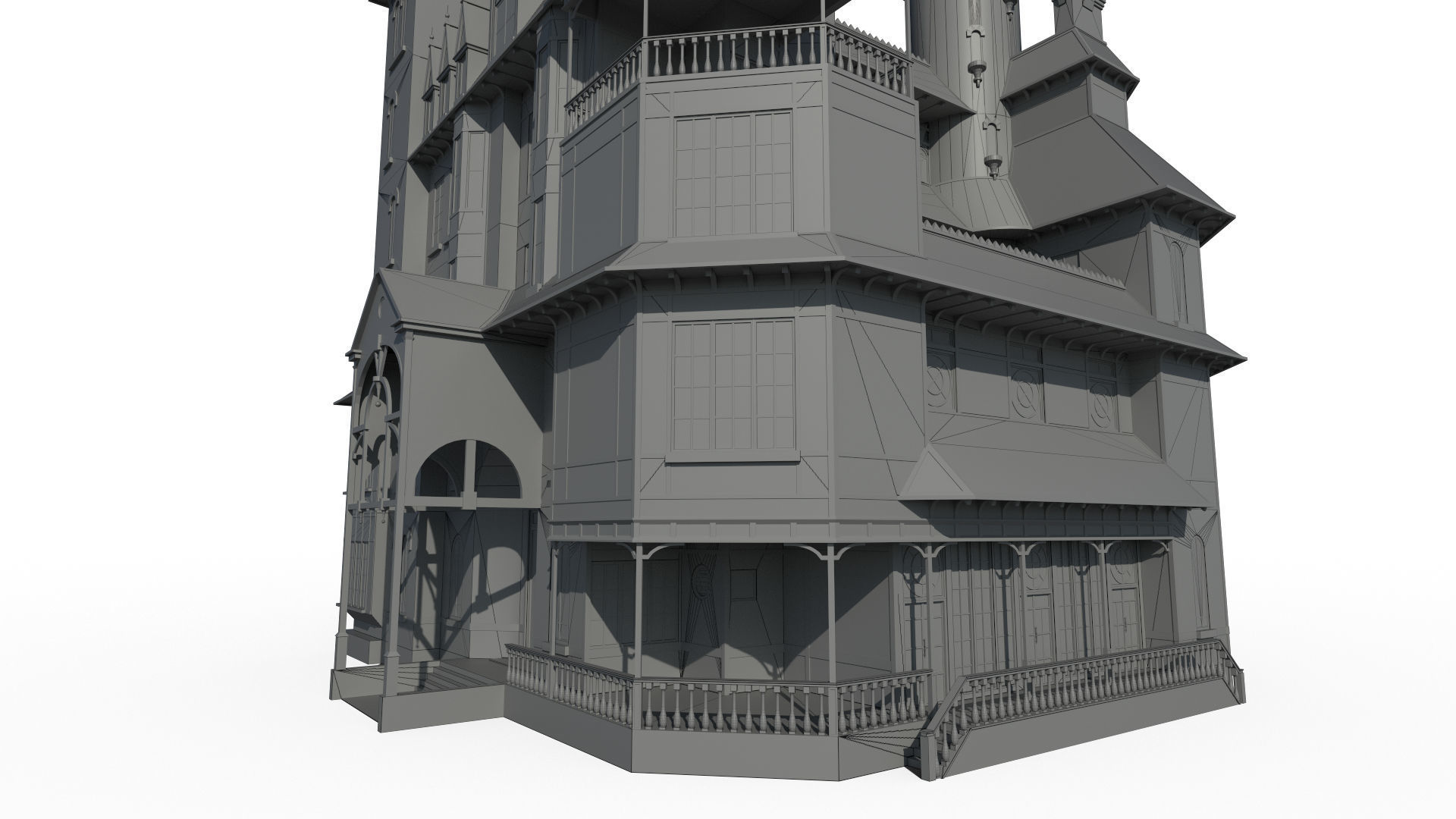 Old Mansion 3D model_9