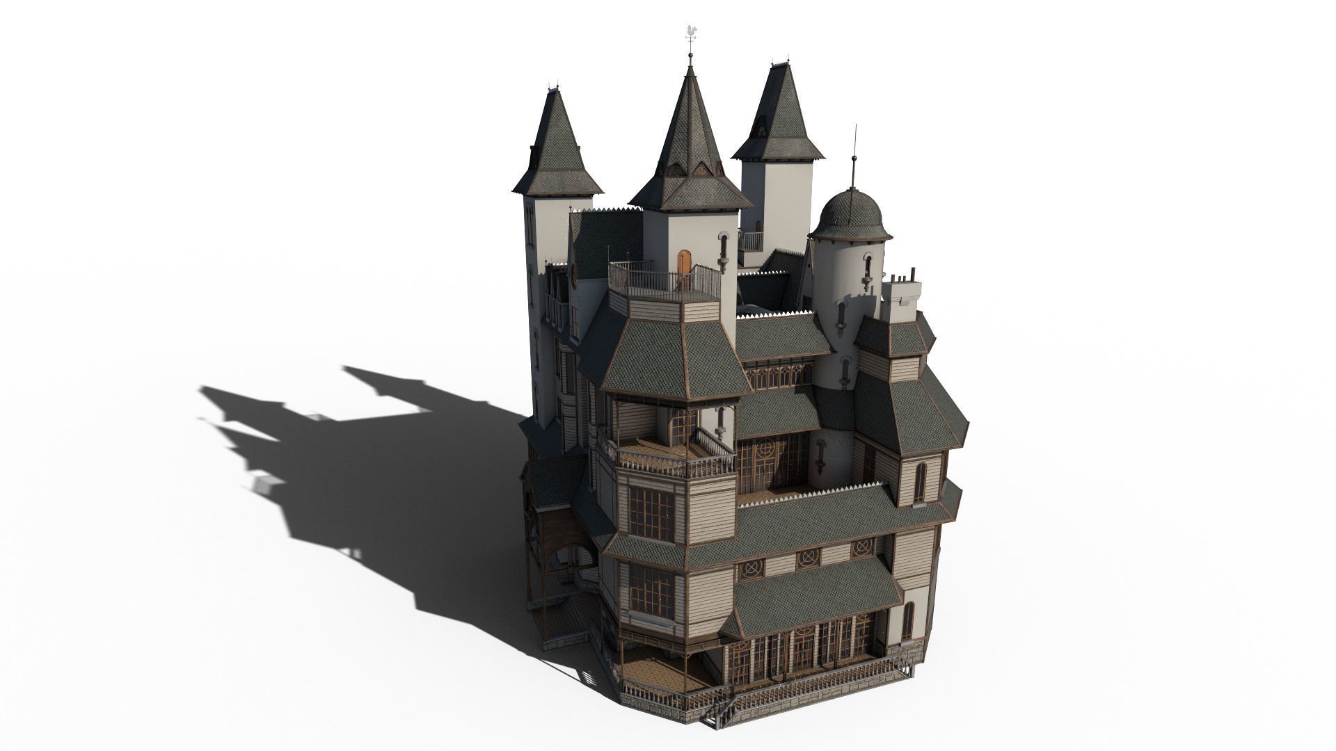 Old Mansion 3D model_4