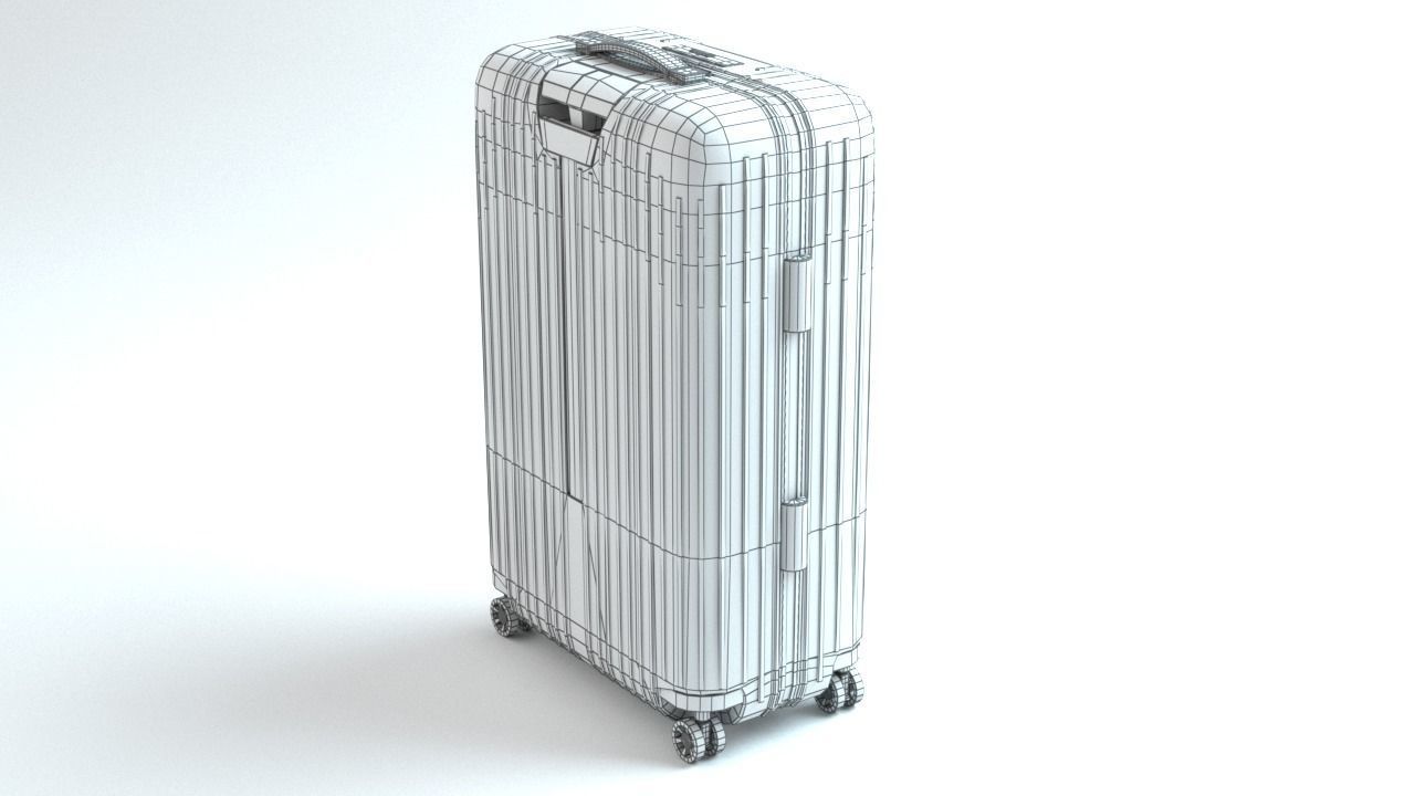 RIMOWA Essential Lite luggage suitcase  Low-poly 3D model_17