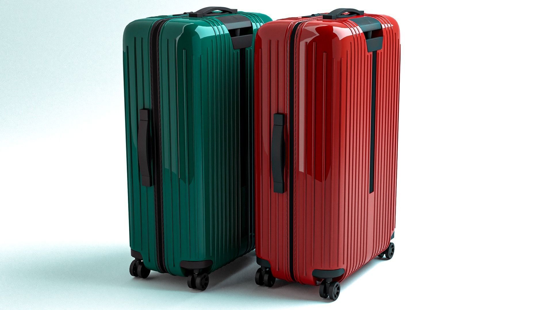 RIMOWA Essential Lite luggage suitcase  Low-poly 3D model_2