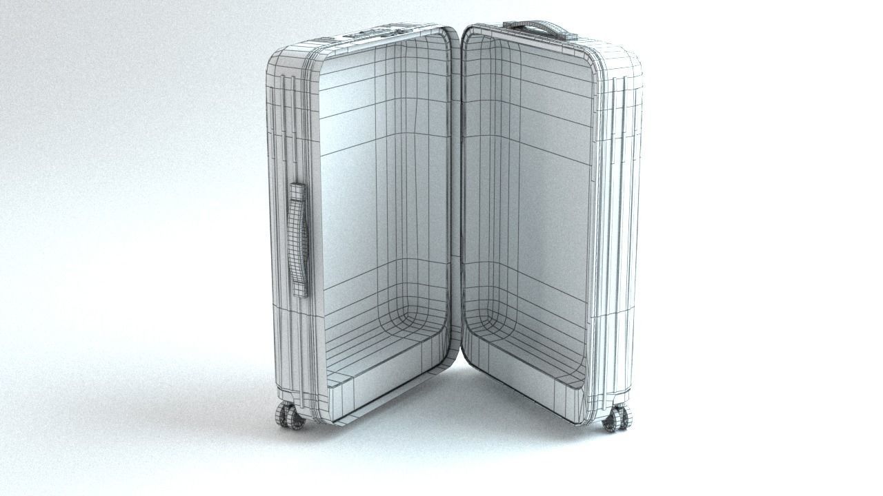 RIMOWA Essential Lite luggage suitcase  Low-poly 3D model_12