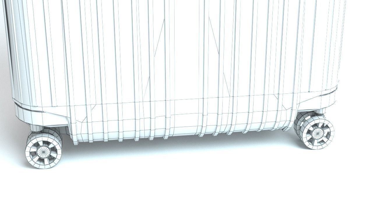 RIMOWA Essential Lite luggage suitcase  Low-poly 3D model_10