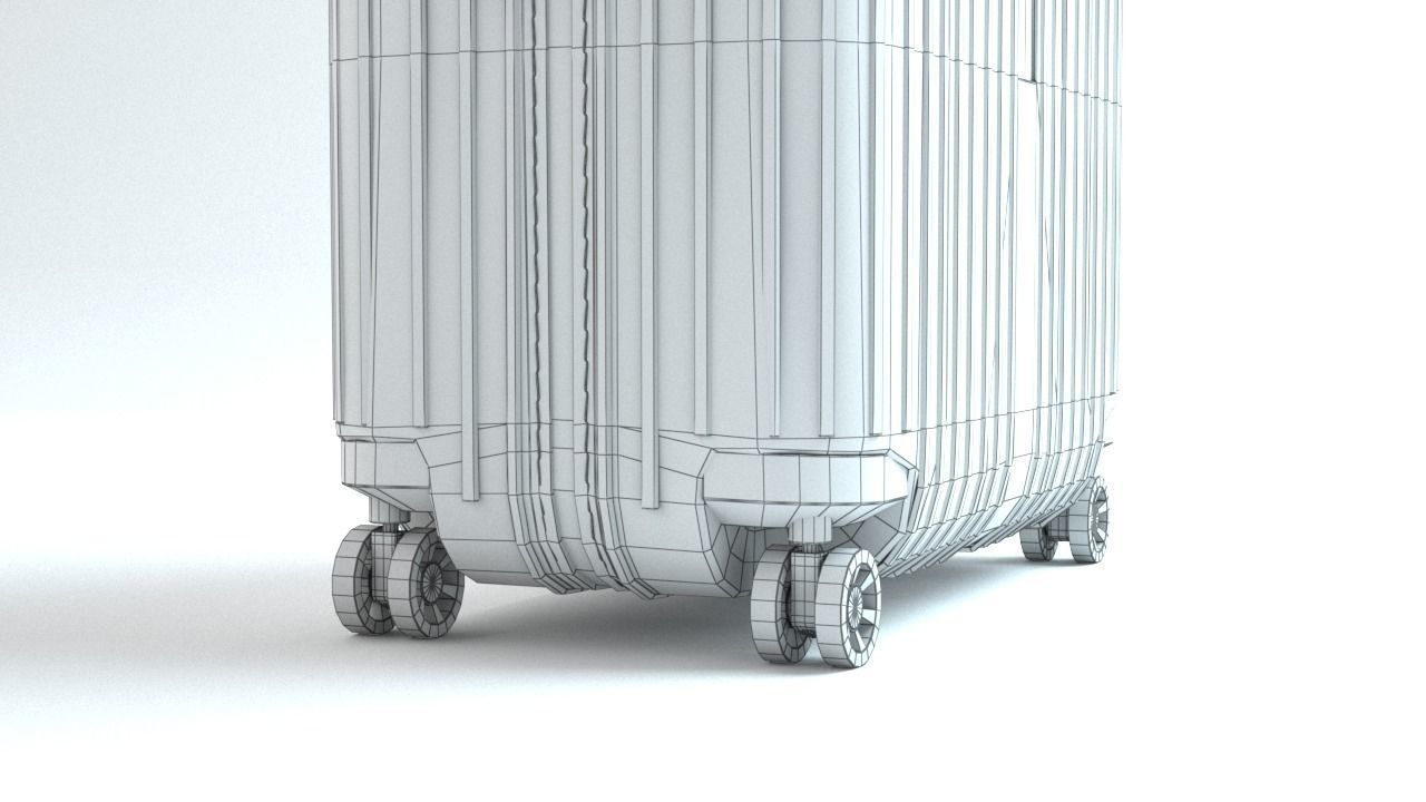 RIMOWA Essential Lite luggage suitcase  Low-poly 3D model_9