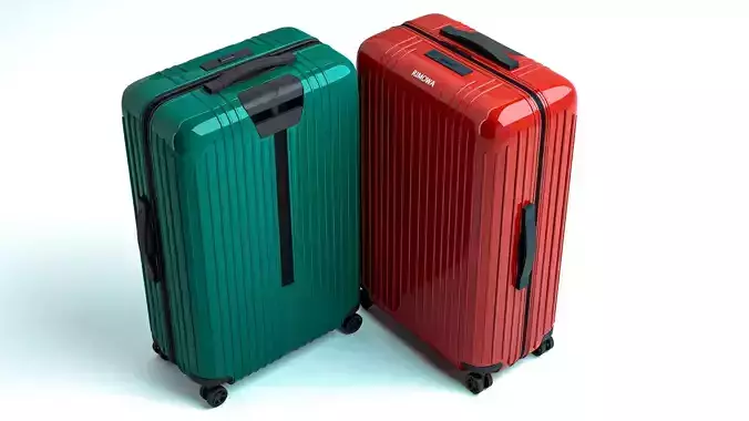 RIMOWA Essential Lite luggage suitcase  Low-poly 3D model