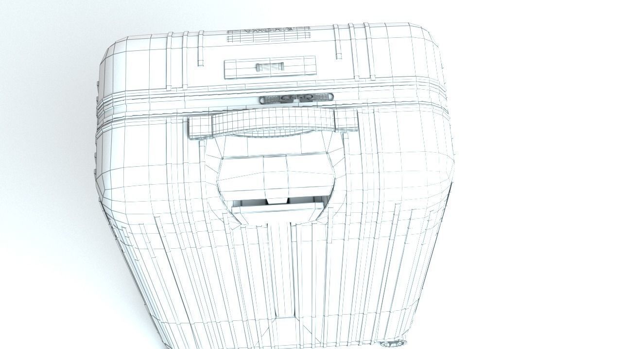 RIMOWA Essential Lite luggage suitcase  Low-poly 3D model_7