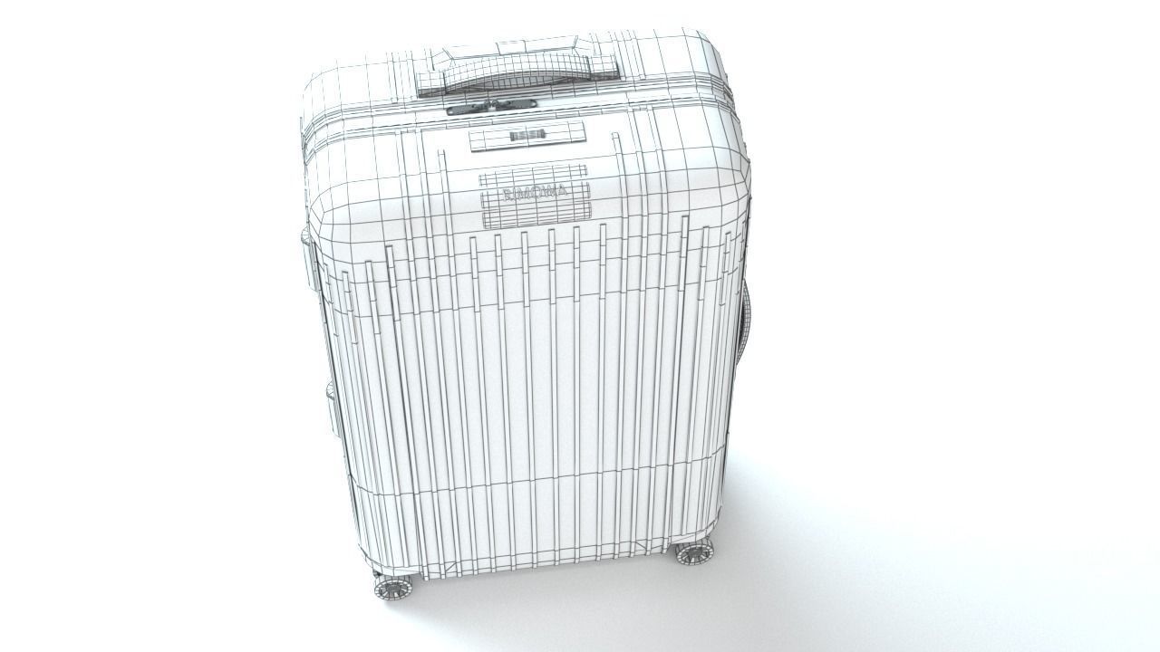RIMOWA Essential Lite luggage suitcase  Low-poly 3D model_15