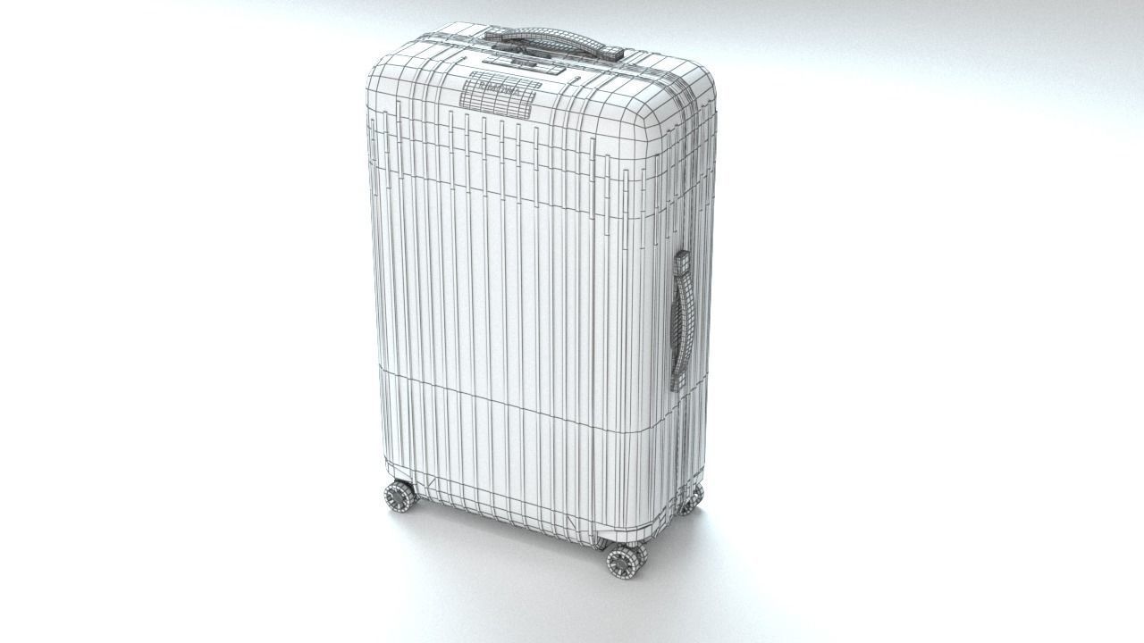 RIMOWA Essential Lite luggage suitcase  Low-poly 3D model_16