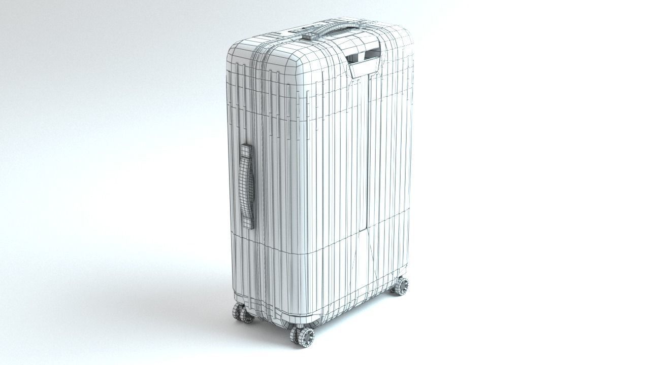 RIMOWA Essential Lite luggage suitcase  Low-poly 3D model_4