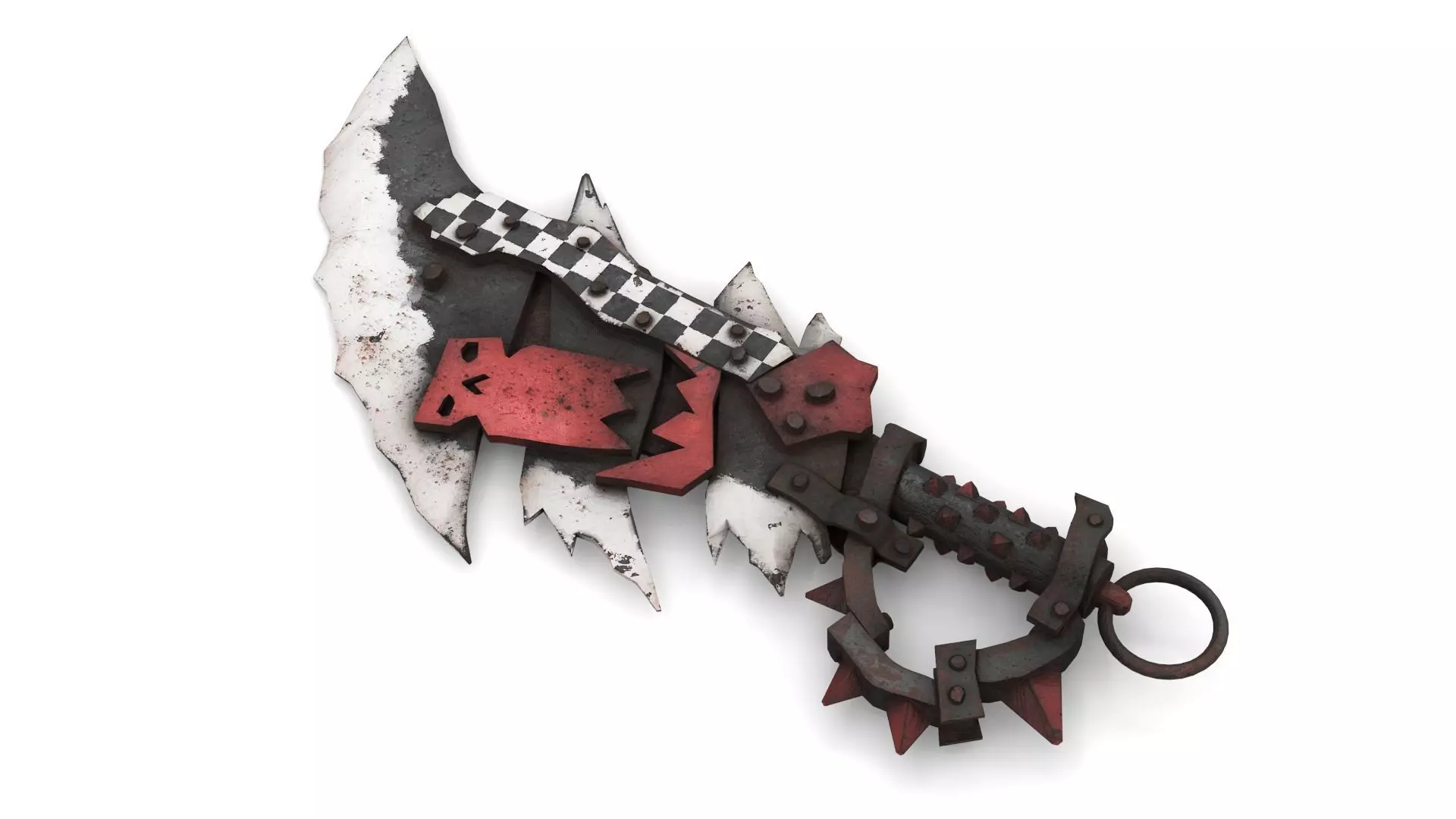 Orc Battle Axe 3 Low-poly 3D model