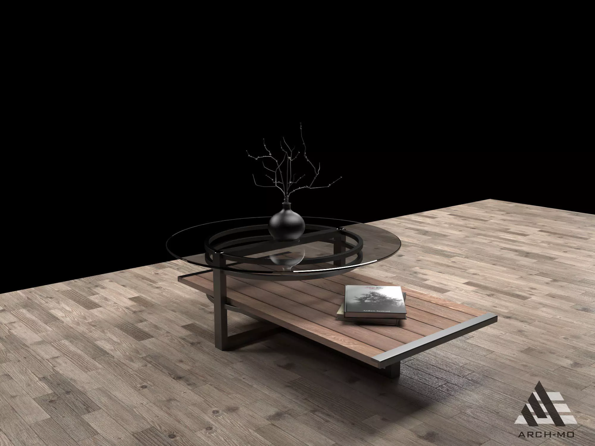 Coffee table 01- furniture Free low-poly 3D model_0
