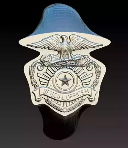 special officer ring 3D print model