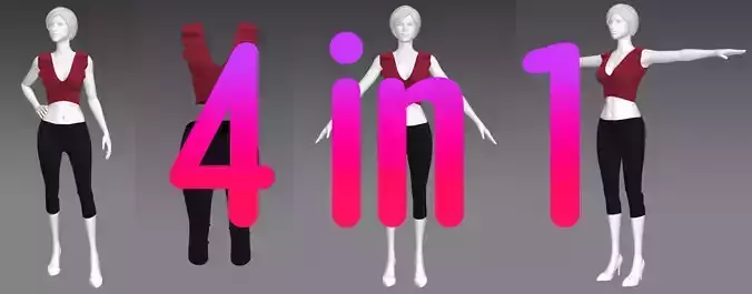 Woman Clothing 4 in 1 set90