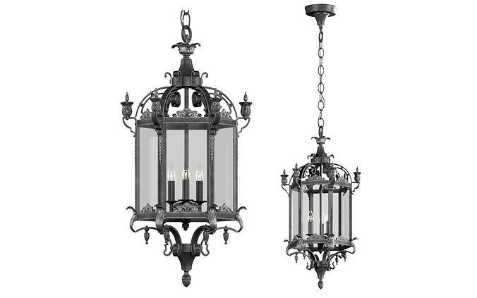 Streetlight Pendant Restoration Hardware 3D model