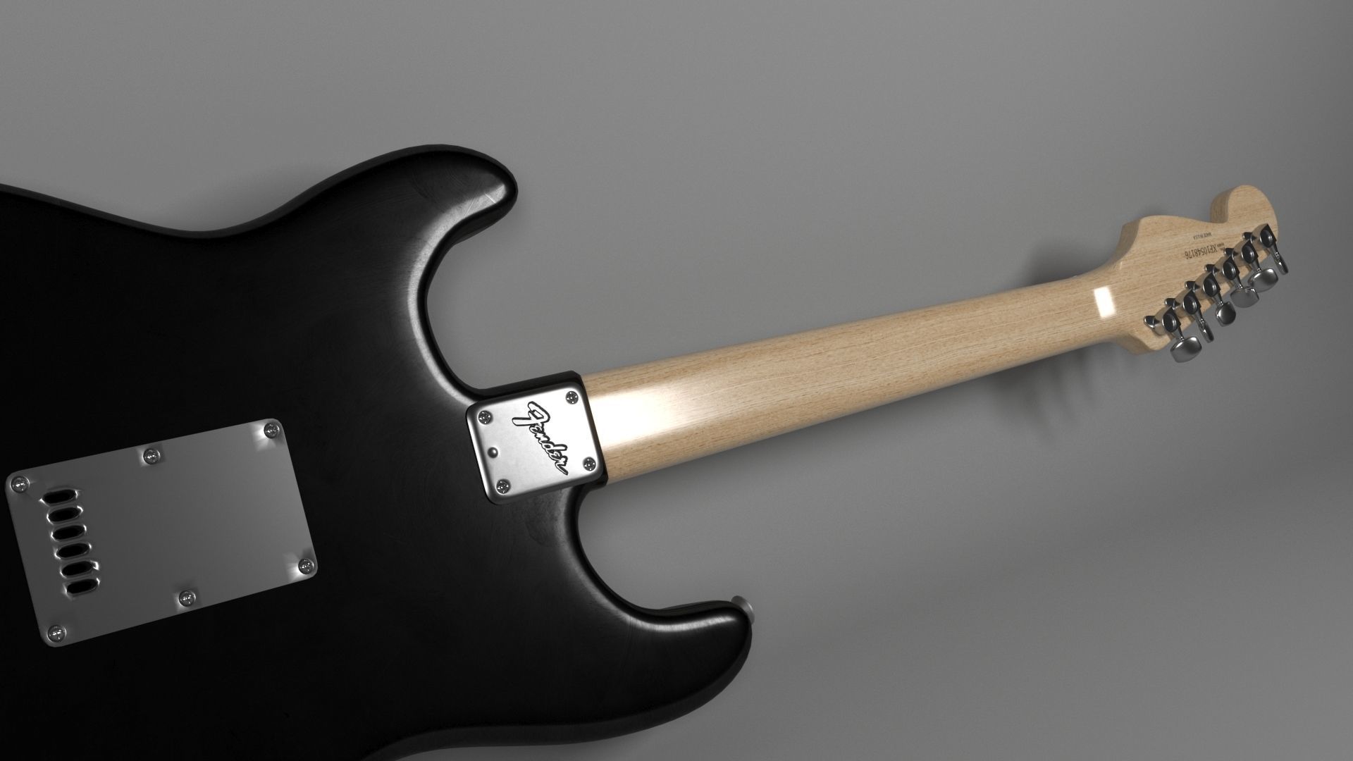 Electroguitar Fender Stratocaster 3D model_6