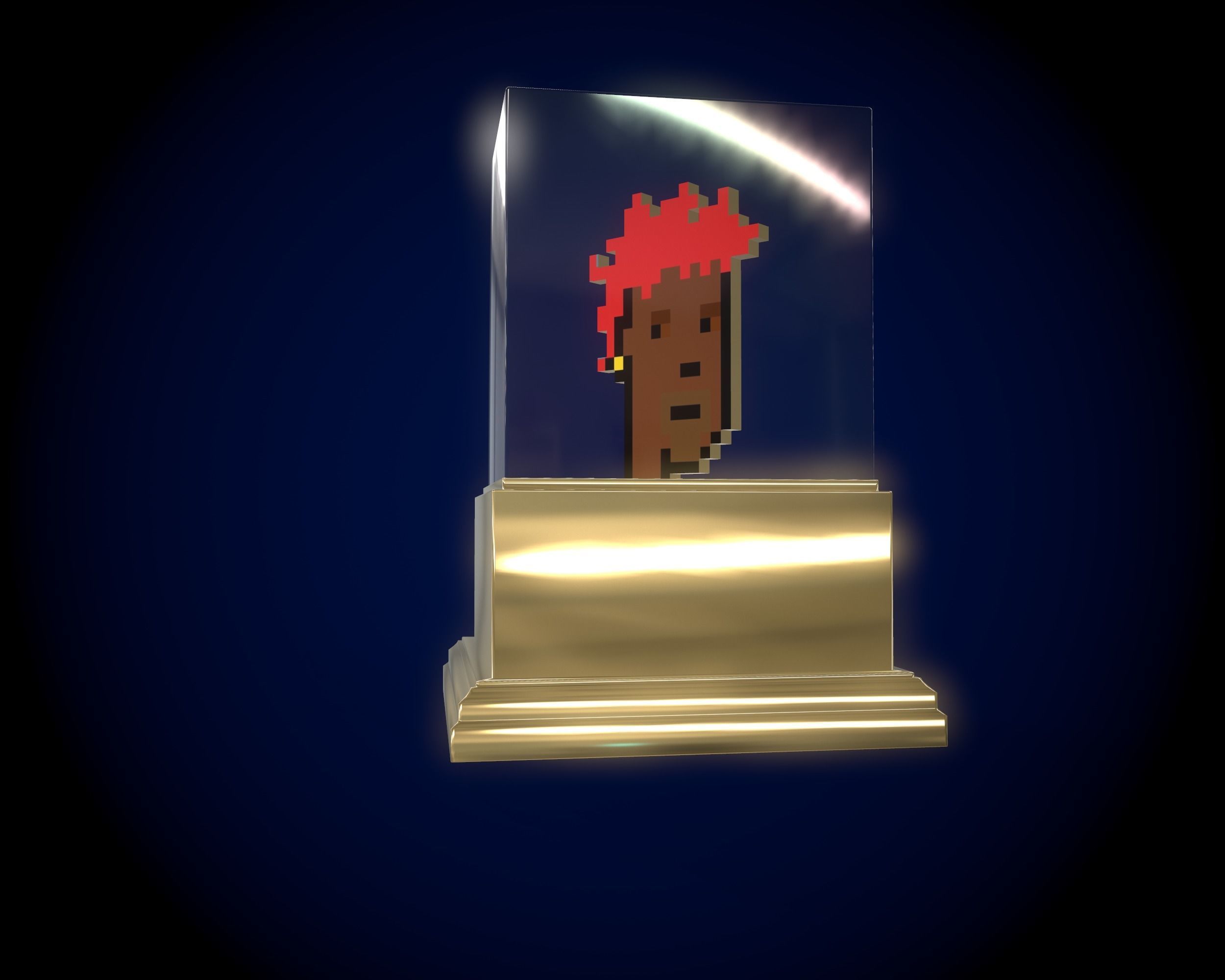 Gold Punk  3D model_4