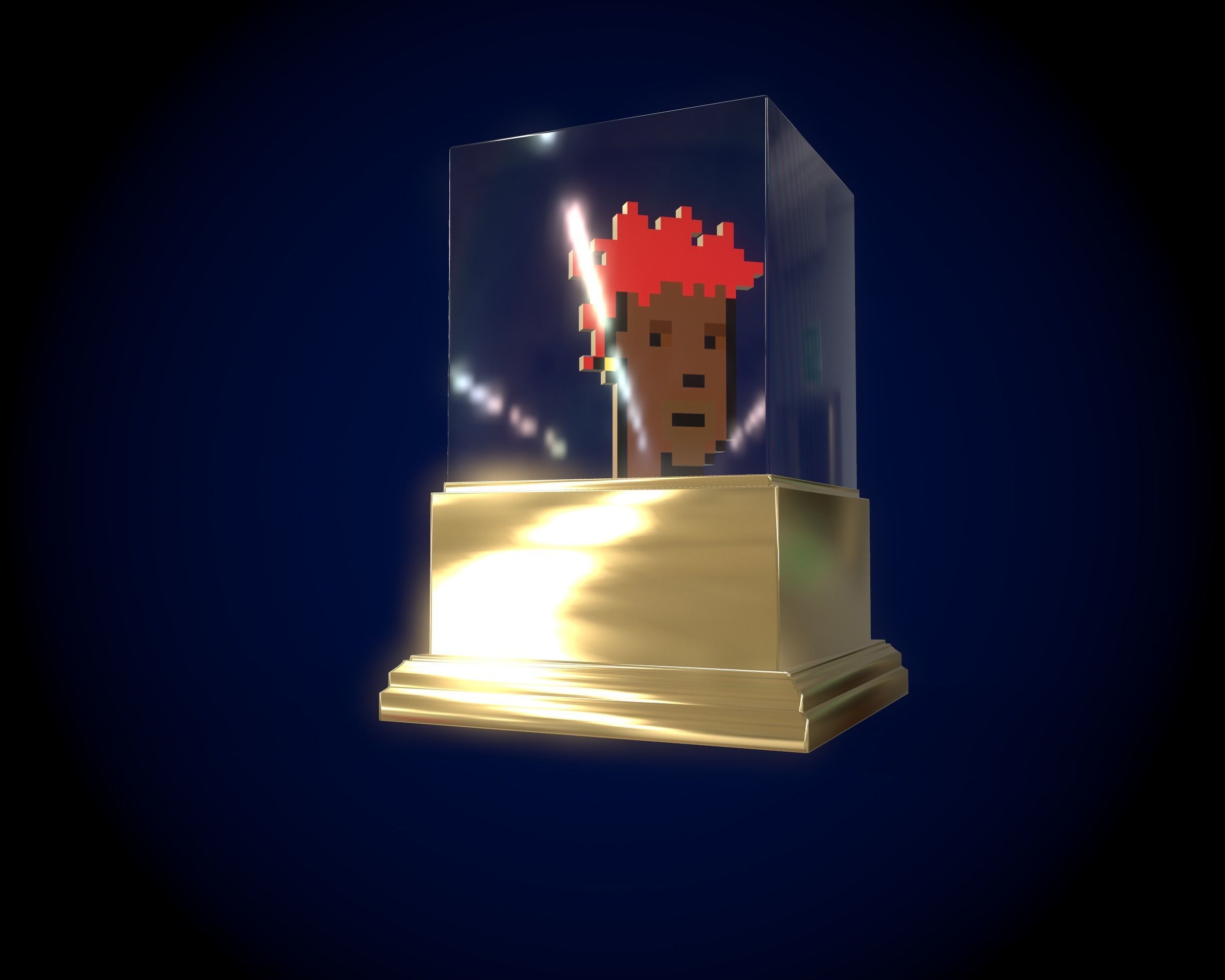 Gold Punk  3D model_3