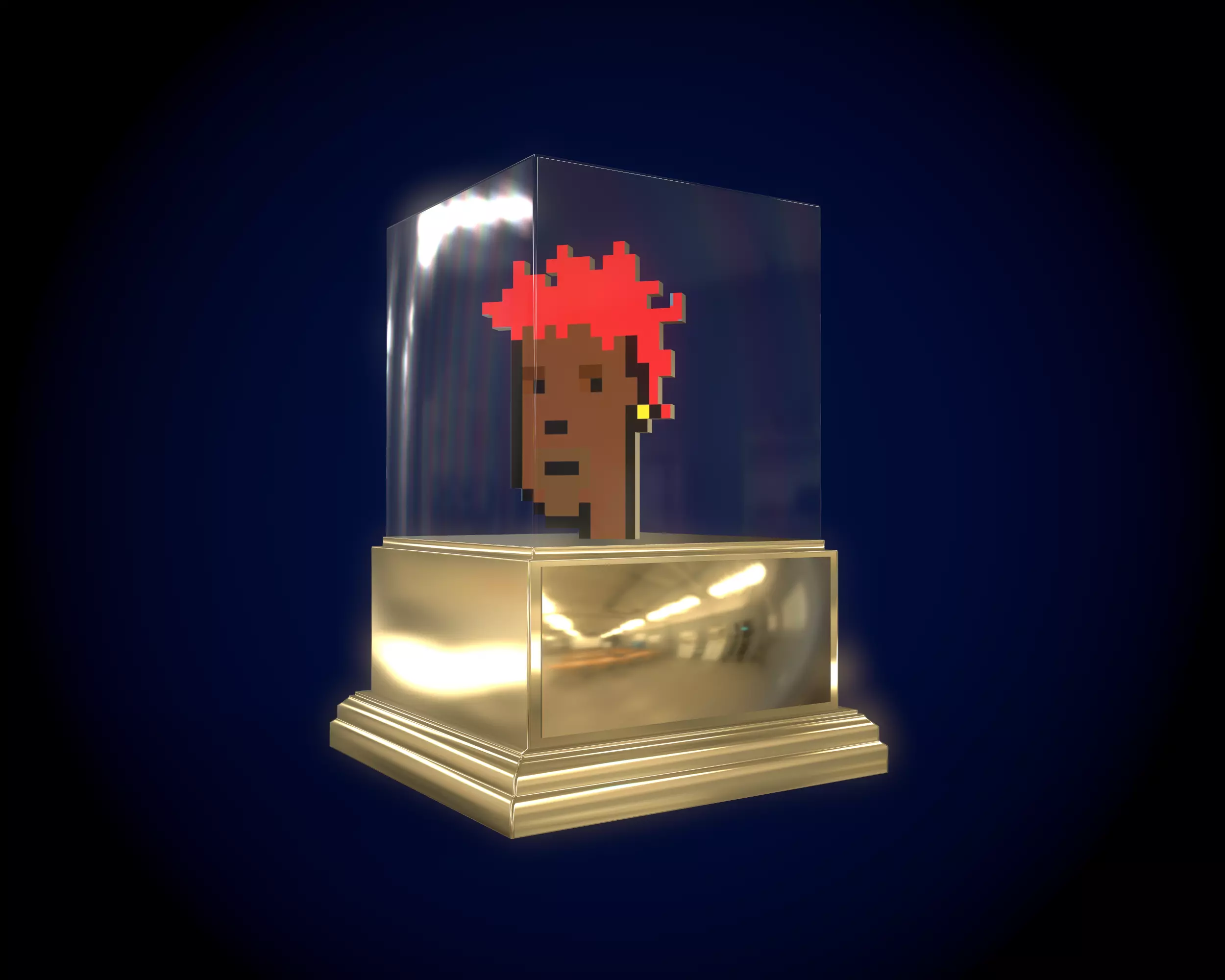 Gold Punk  3D model_0