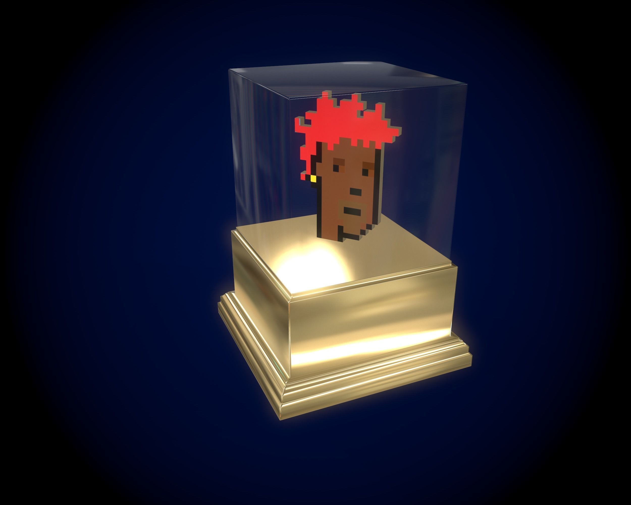 Gold Punk  3D model_8