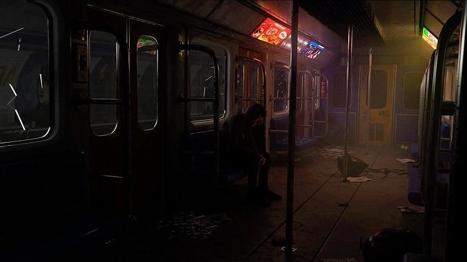 Abandoned Metro 3D model