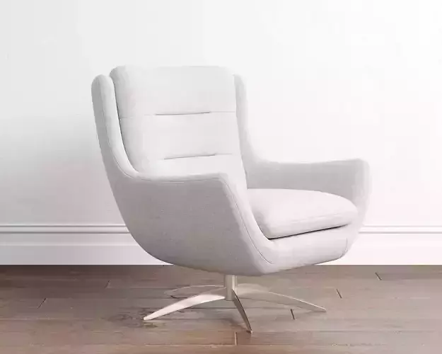 Boucle Twill Gravel Lennon Armchair