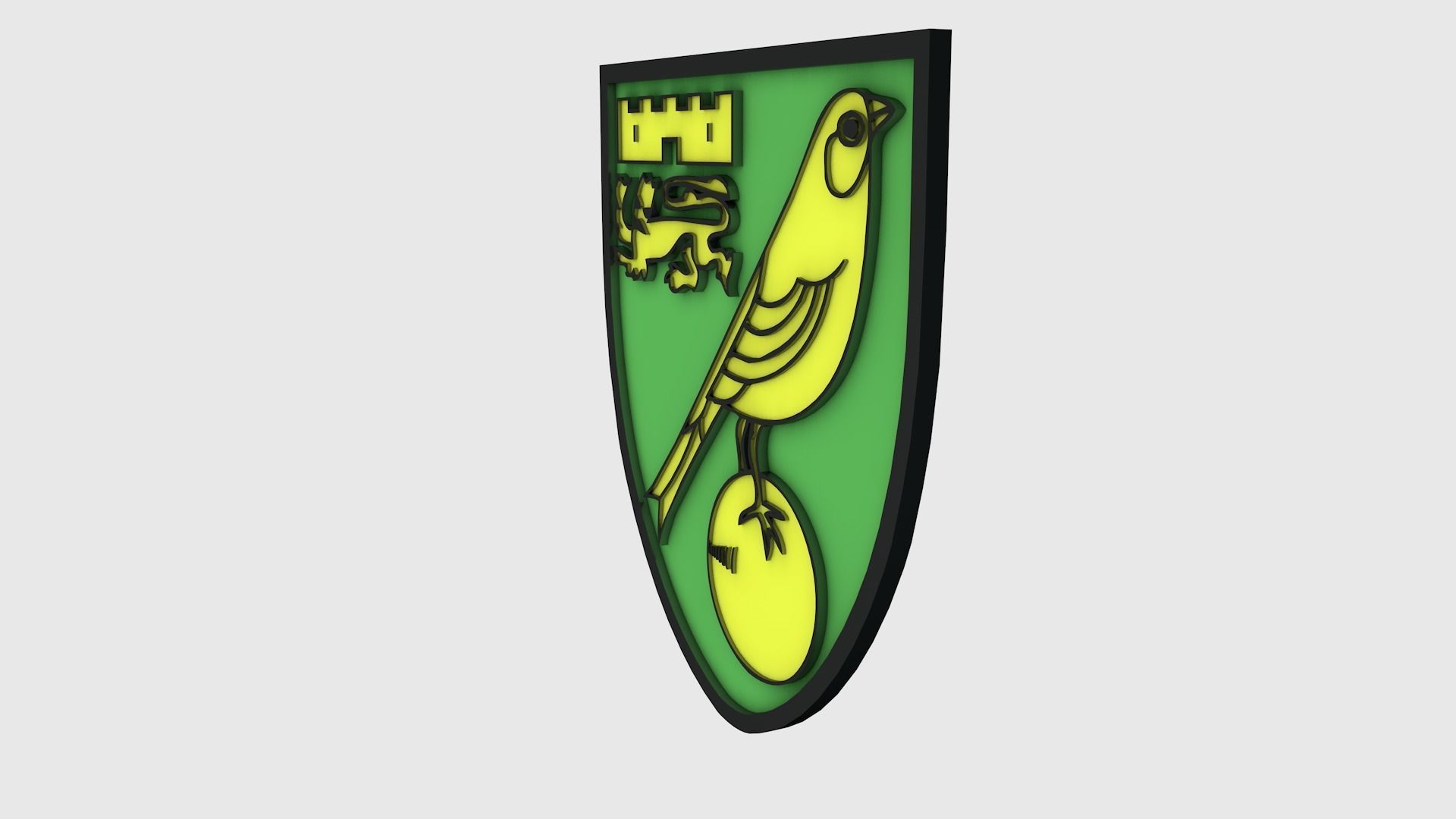 Norwich Logo 3D model_2