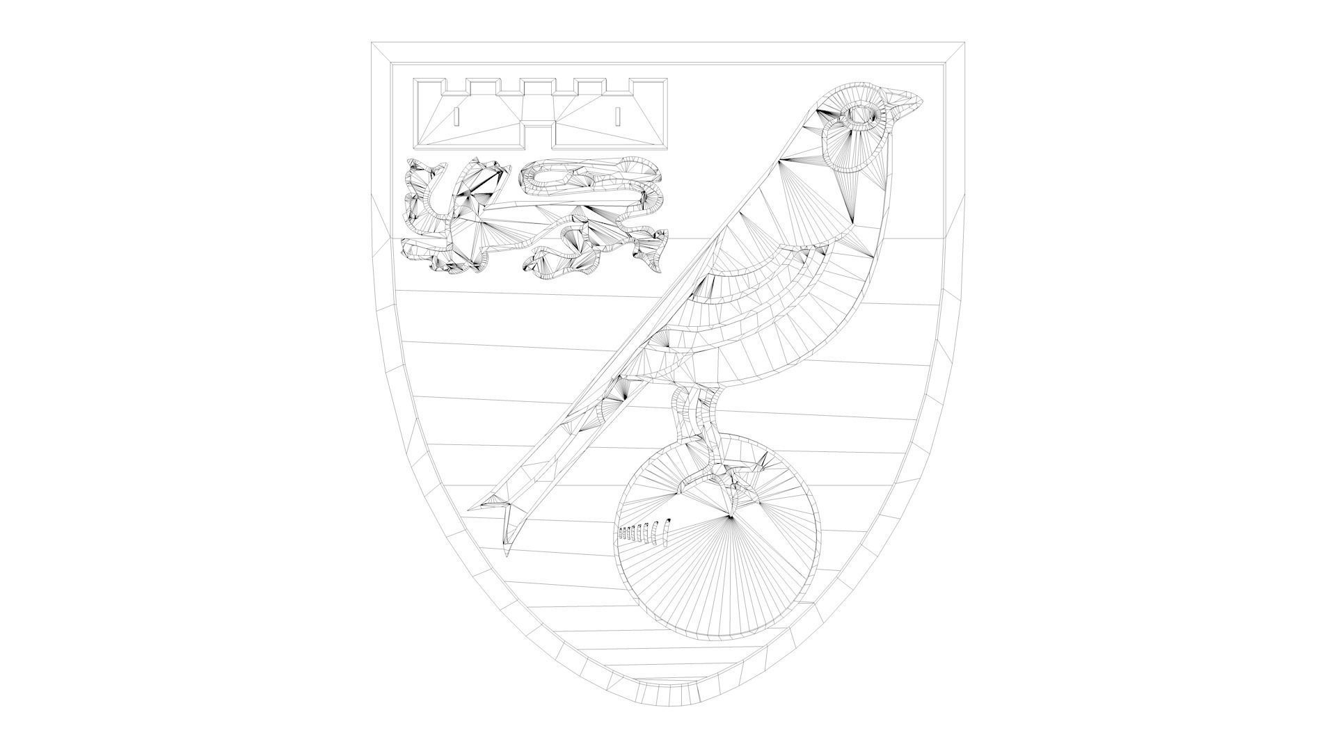 Norwich Logo 3D model_6