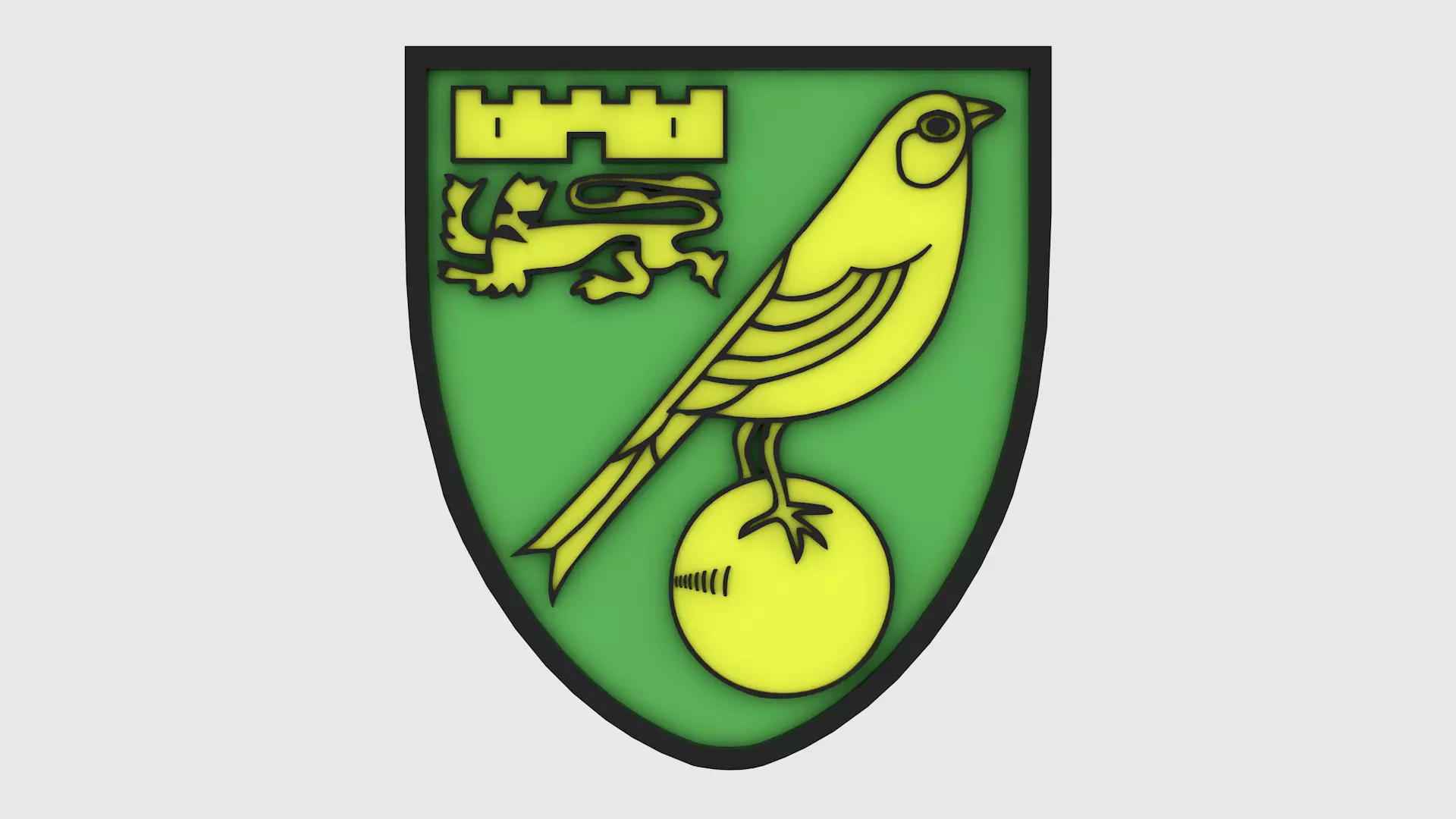 Norwich Logo 3D model_0